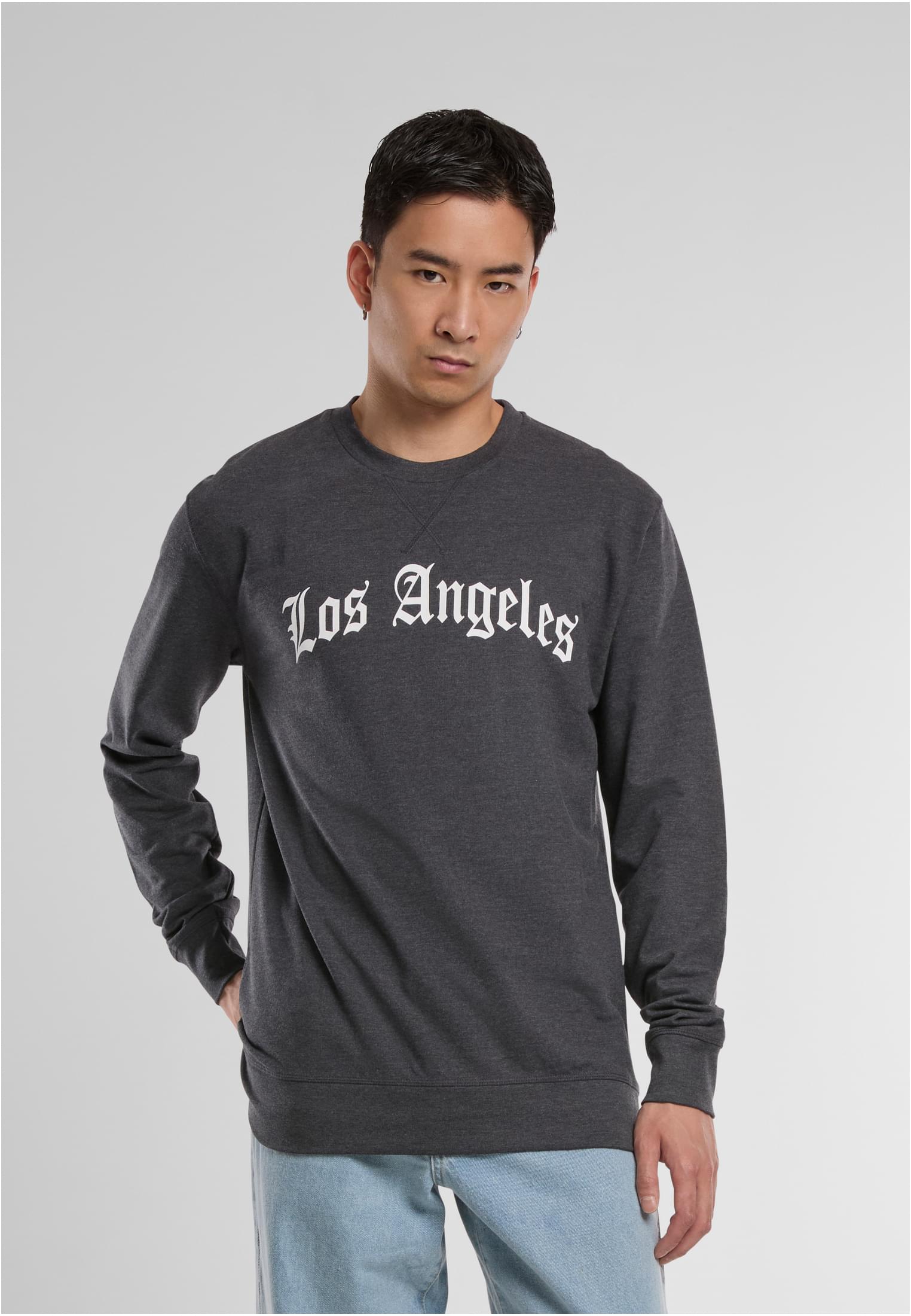 Los Angeles Wording Crewneck darksand XS - workoutbrands.com