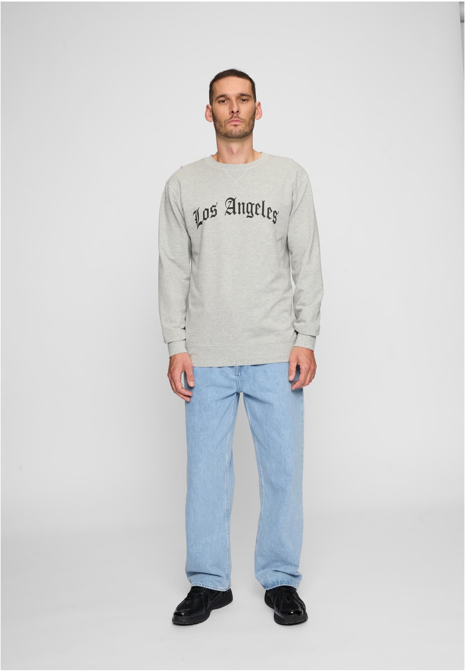 Los Angeles Wording Crewneck darksand XS - workoutbrands.com