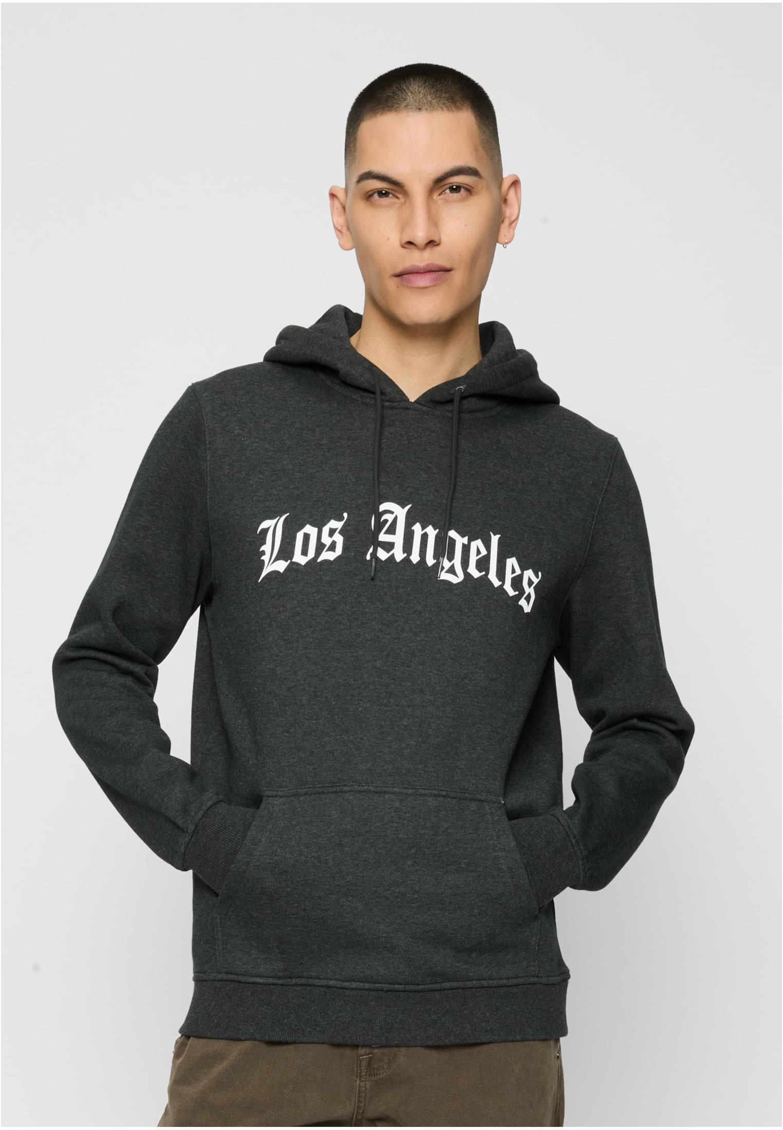 Los Angeles Wording Hoody whitesand XXL - workoutbrands.com