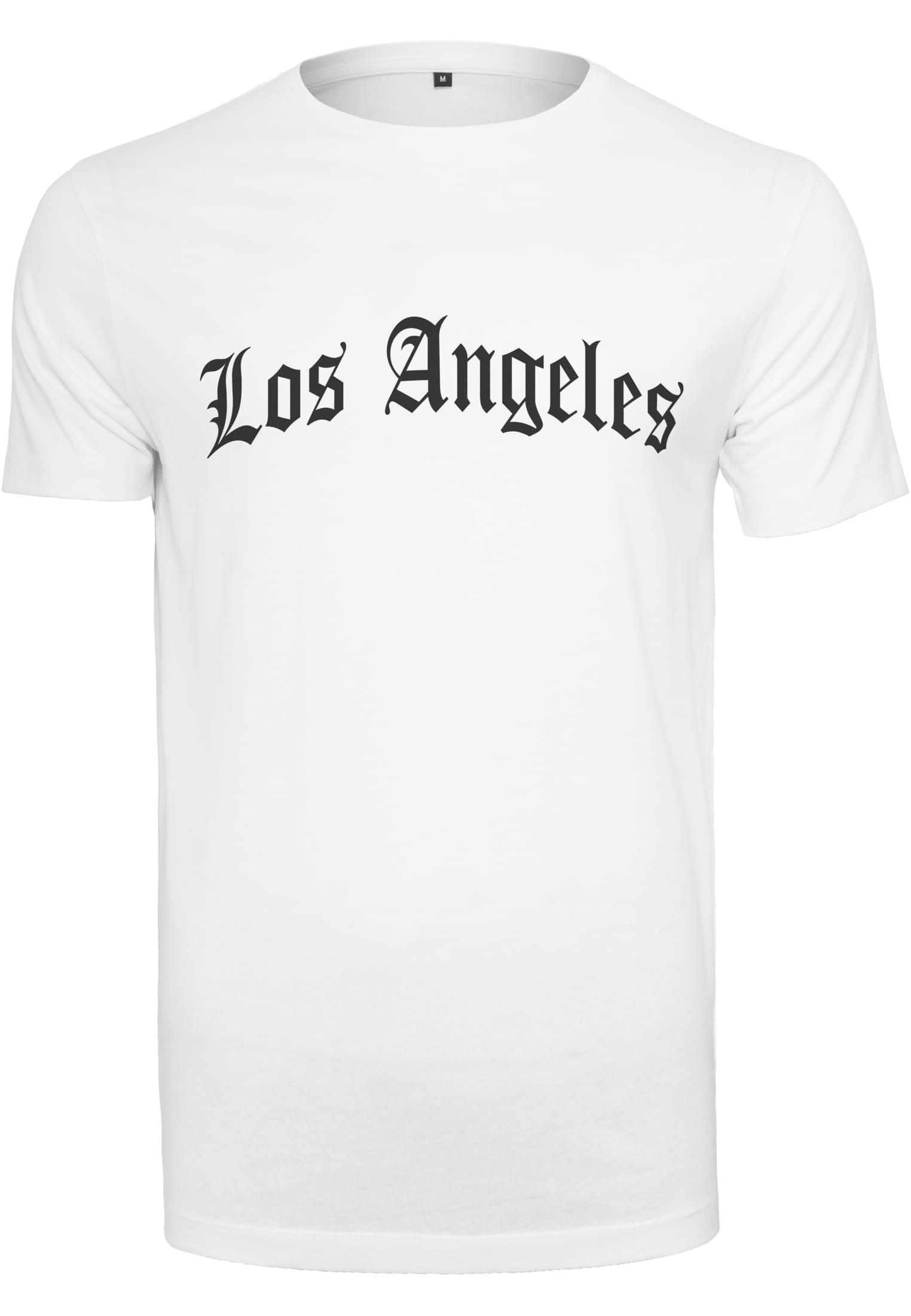 Los Angeles Wording Tee heather grey XXL - workoutbrands.com