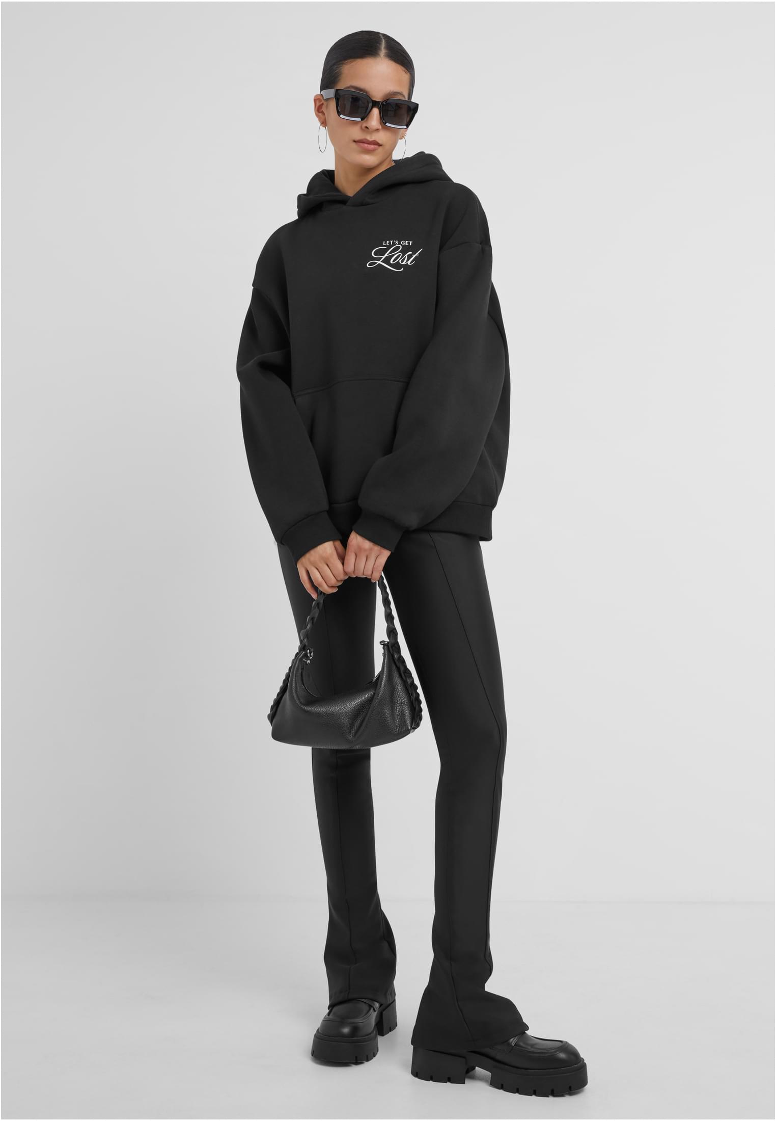 Lost Flowers Ladies Fluffy Hoody lightasphalt XXL - workoutbrands.com