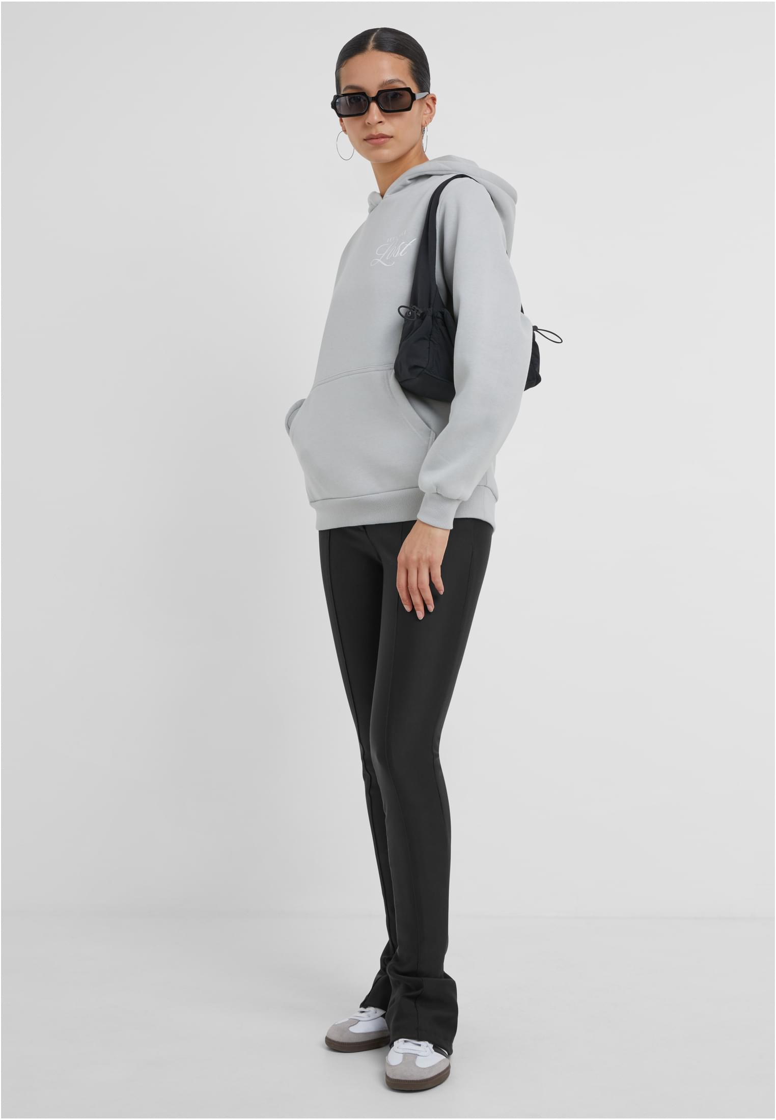 Lost Flowers Ladies Fluffy Hoody lightasphalt XXL - workoutbrands.com