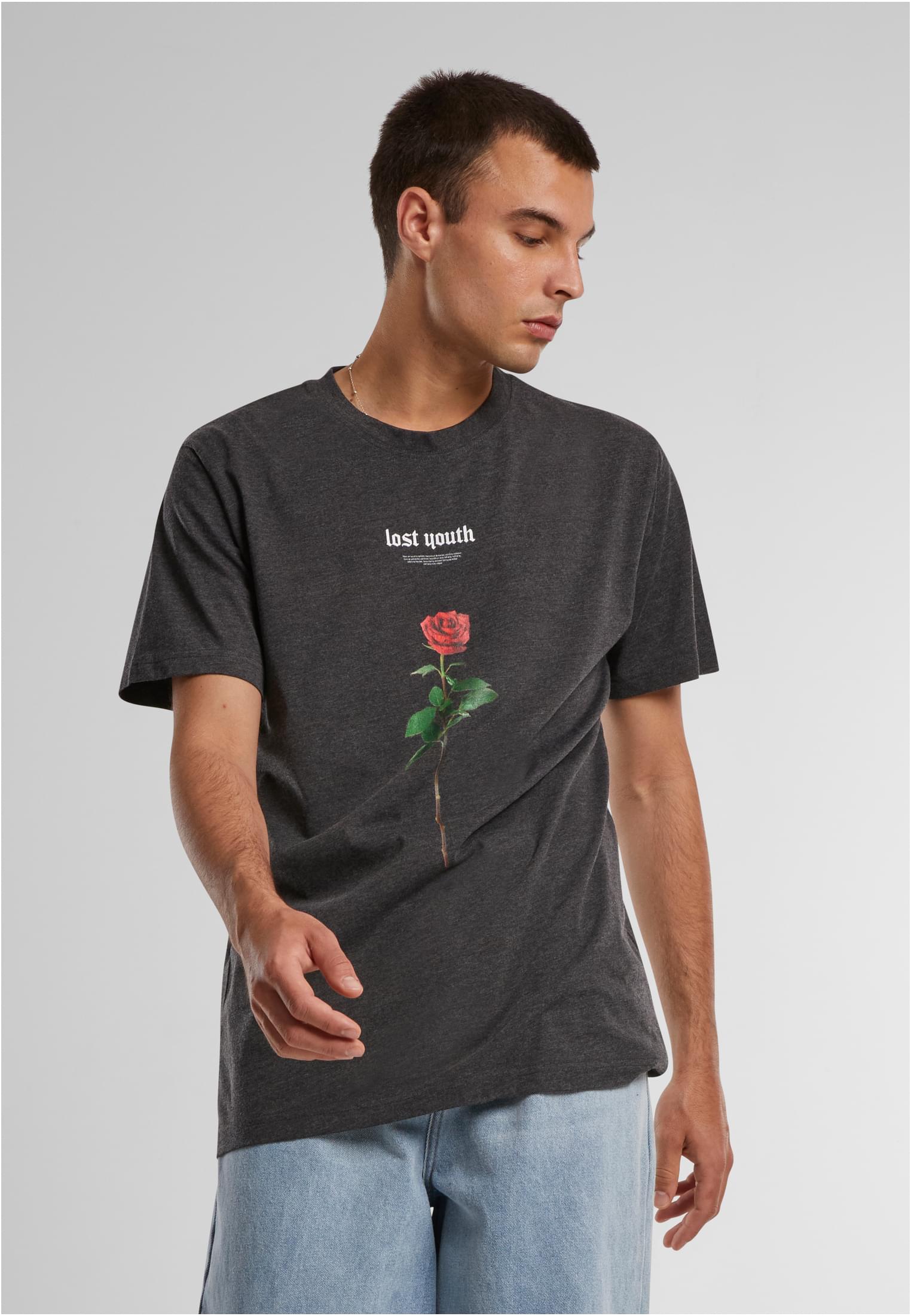 Lost Youth Rose Tee forest green 5XL - workoutbrands.com