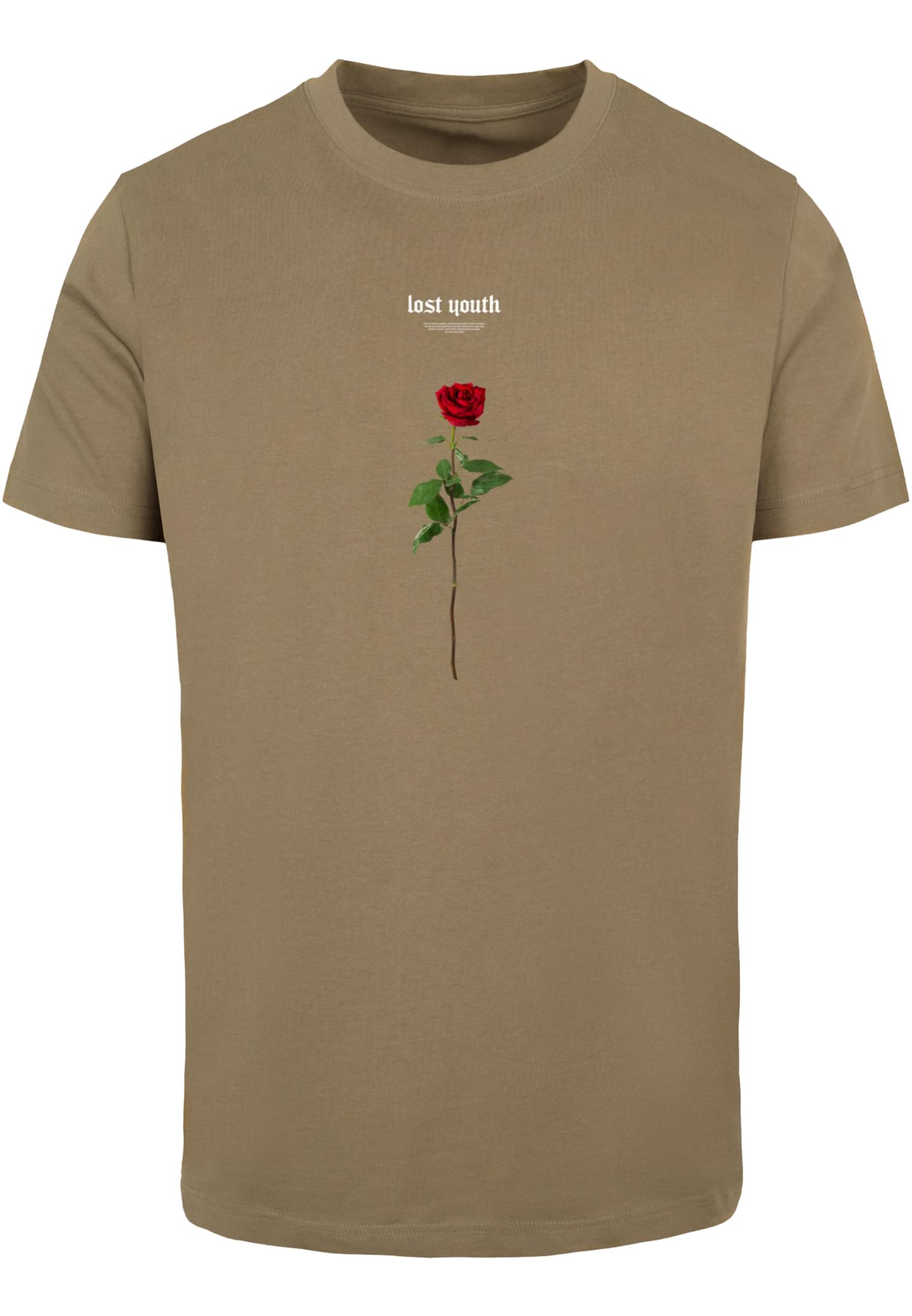 Lost Youth Rose Tee forest green 5XL - workoutbrands.com