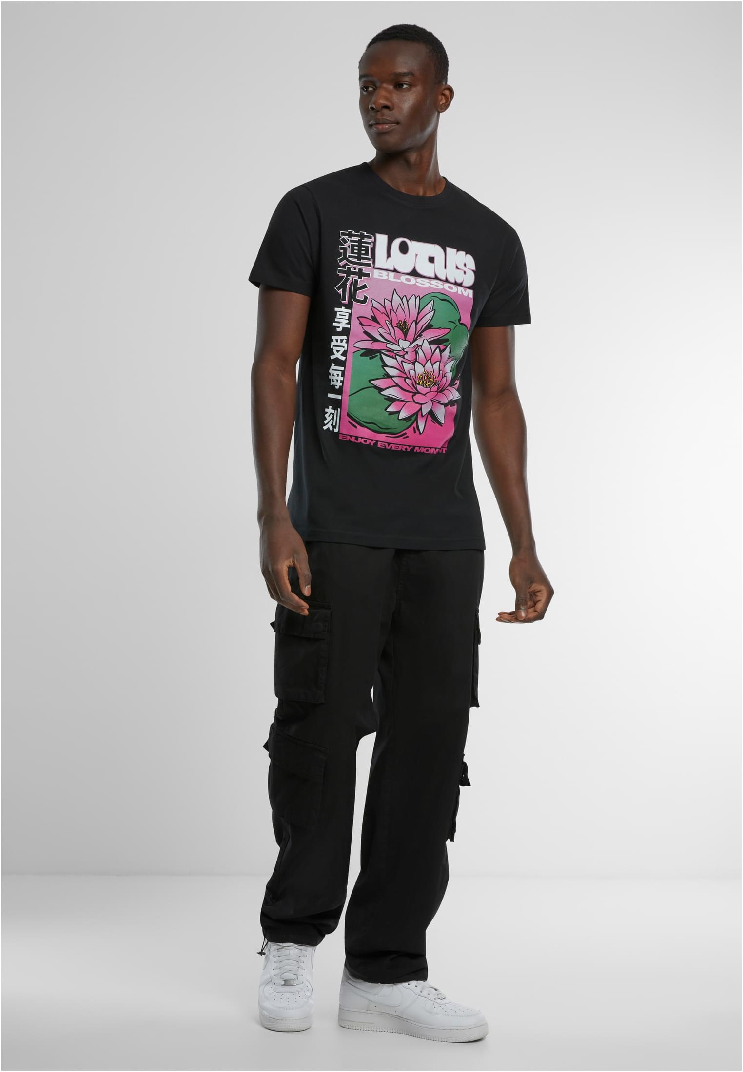 Lotus Flower Tee black XXL - workoutbrands.com