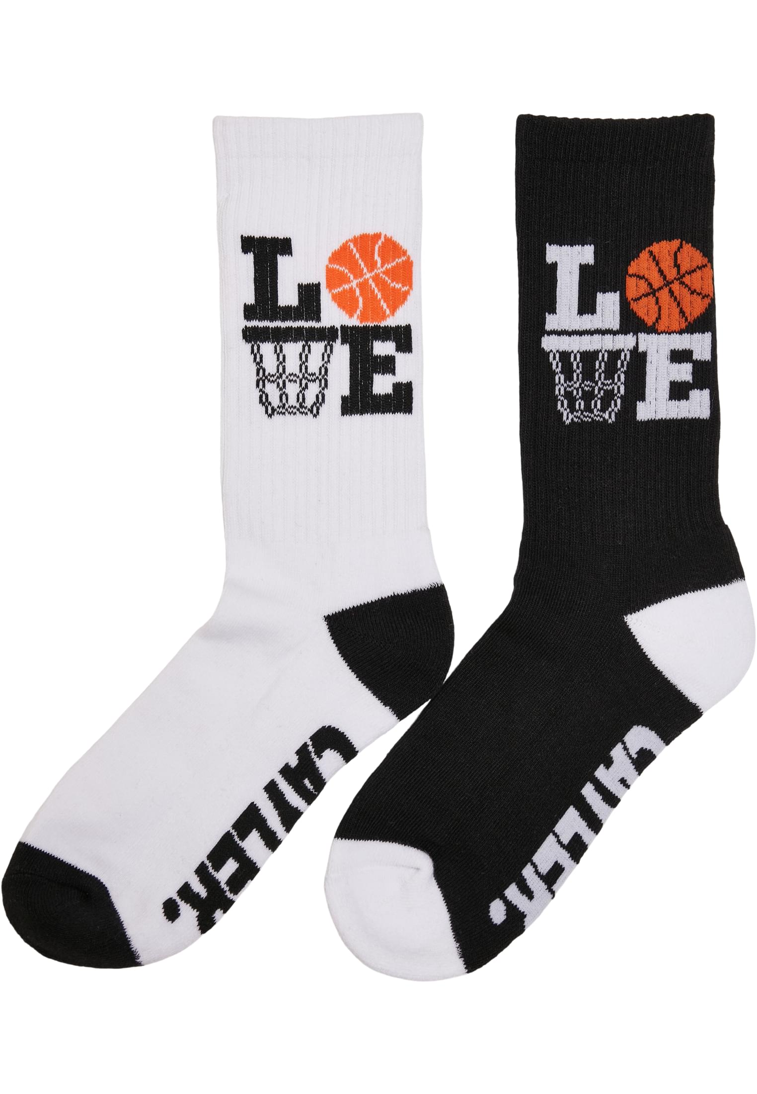 Love Ballin Socks 2-Pack black/white 35-38 - workoutbrands.com
