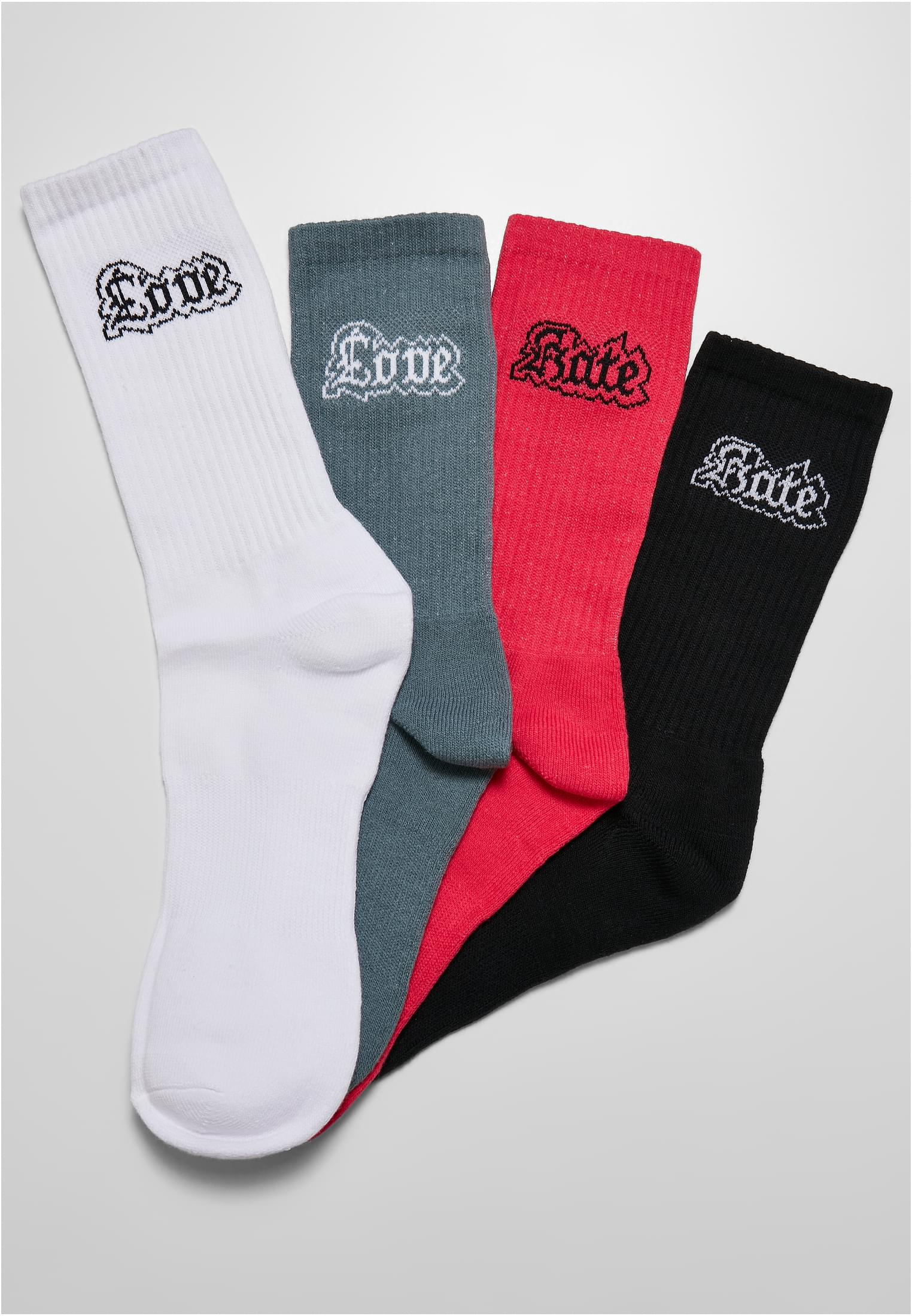 Love Hate Socks 4-Pack multicolor 35-38 - workoutbrands.com