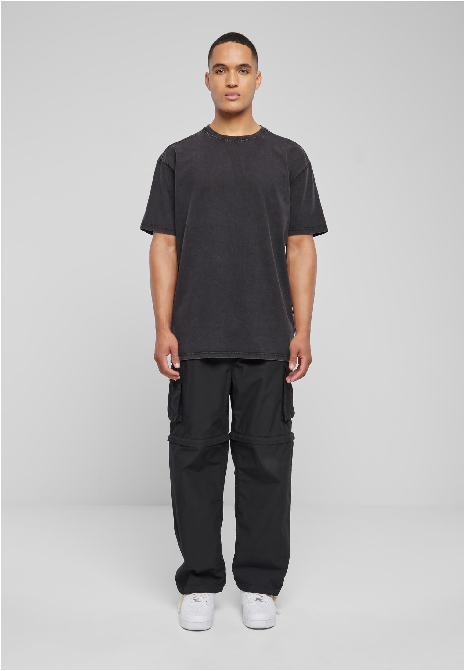 Love Yourself First Acid Washed Heavy Oversize Tee darkkhaki XXL - workoutbrands.com