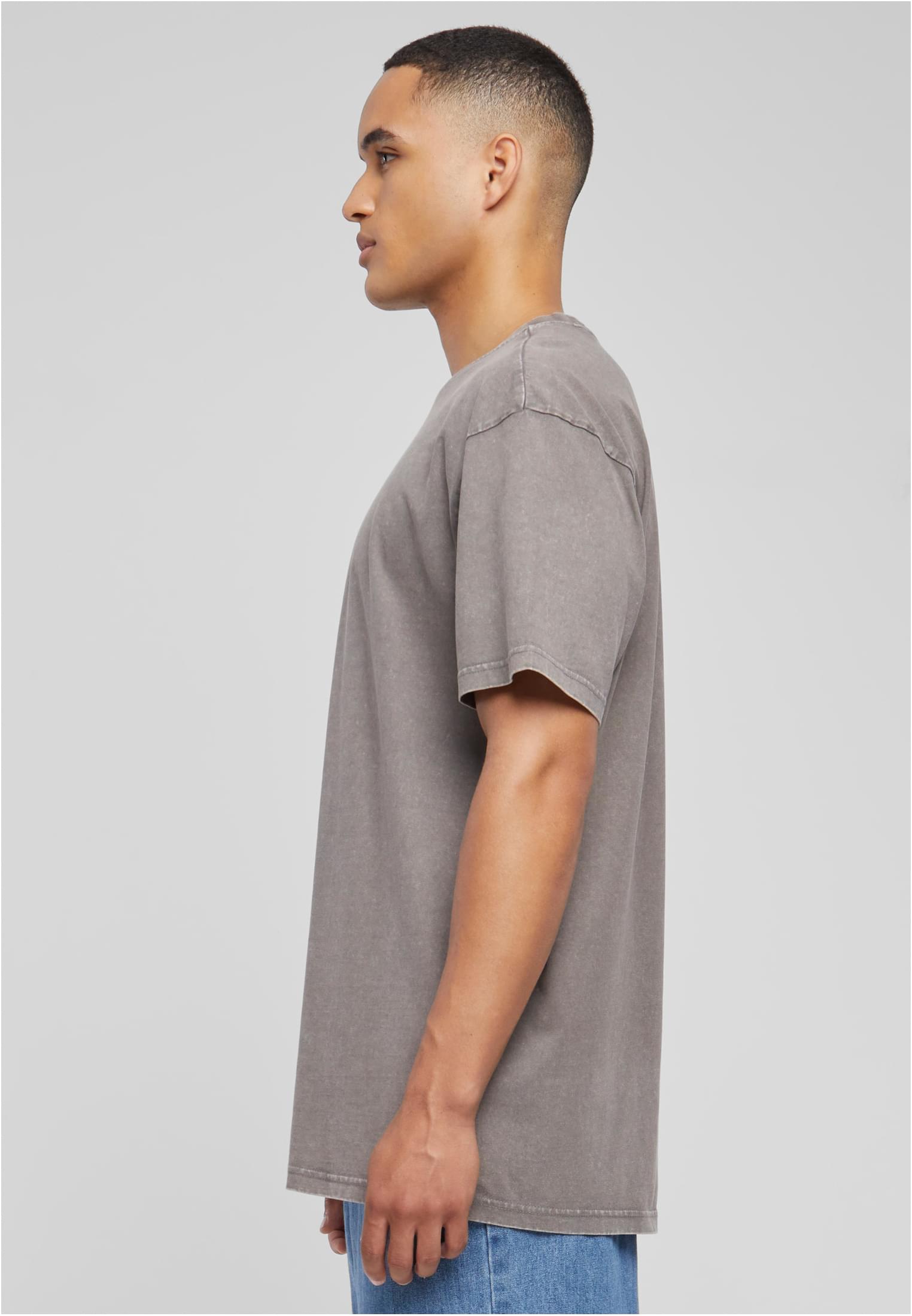 Love Yourself First Acid Washed Heavy Oversize Tee darkkhaki XXL - workoutbrands.com