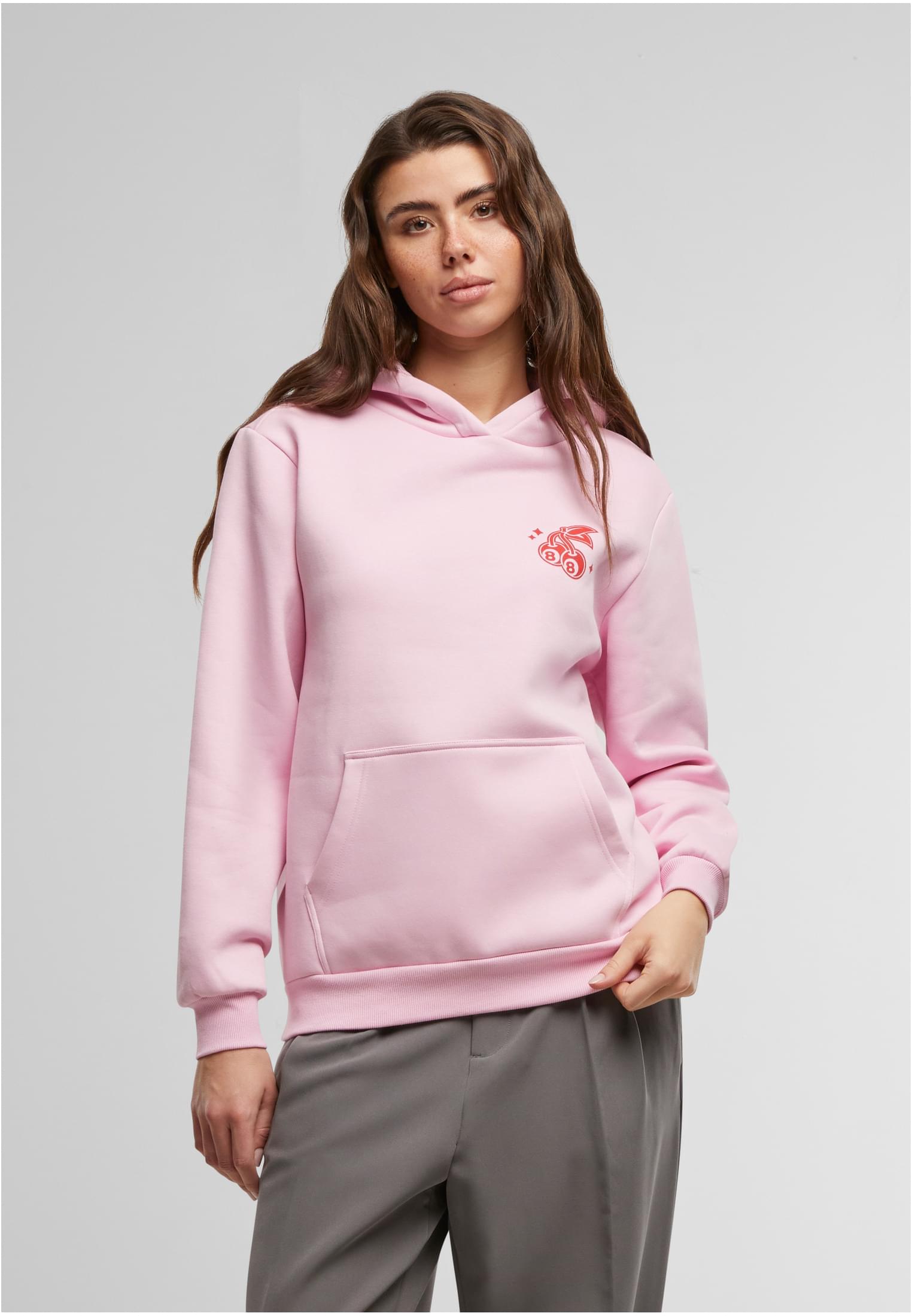 Lucky Cherry Ladies Fluffy Hoody softpink XXL - workoutbrands.com