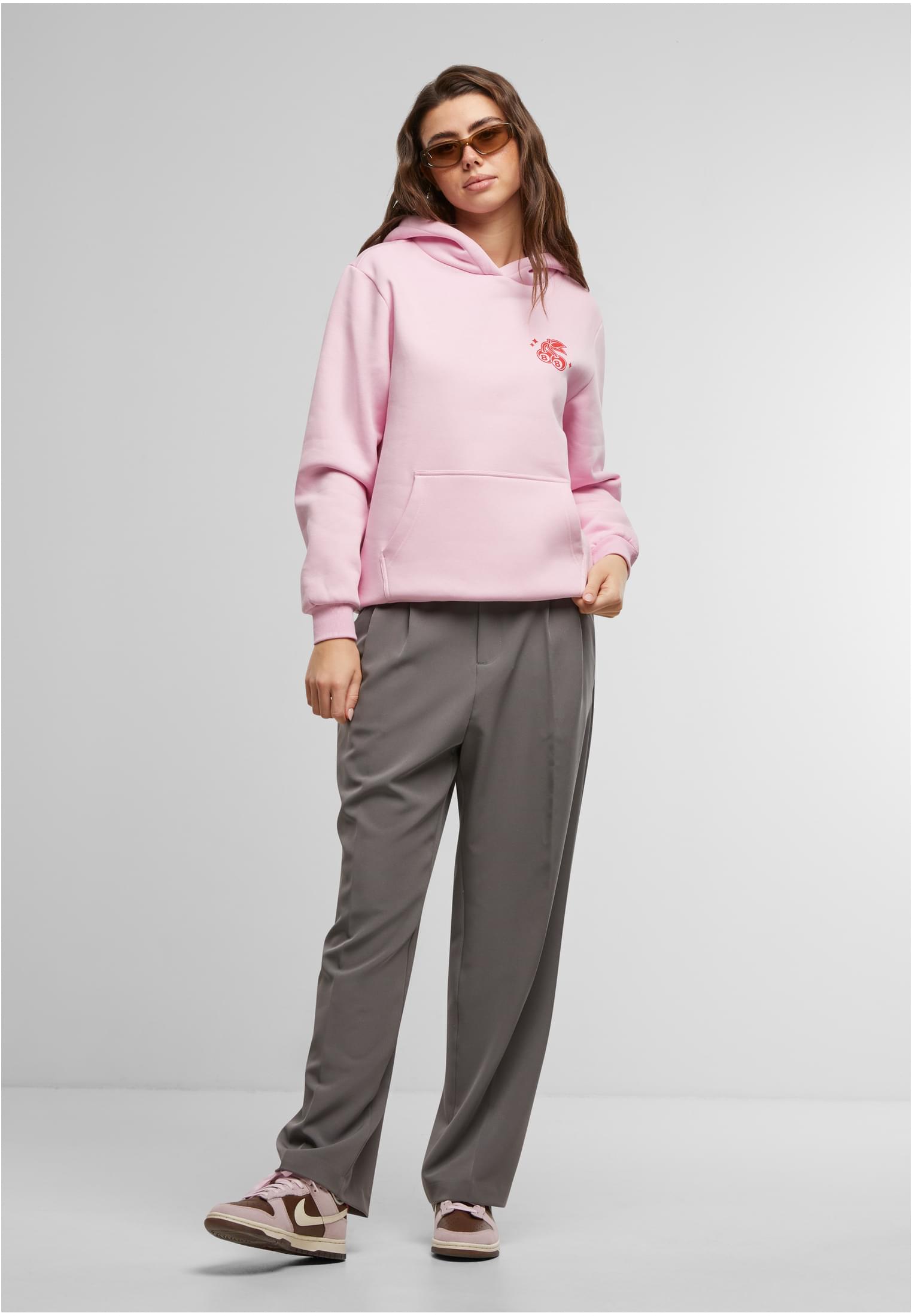 Lucky Cherry Ladies Fluffy Hoody softpink XXL - workoutbrands.com