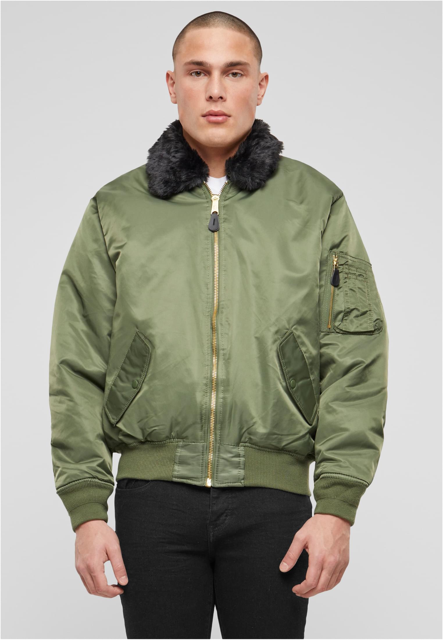 MA2 Jacket Fur Collar olive XXL - workoutbrands.com