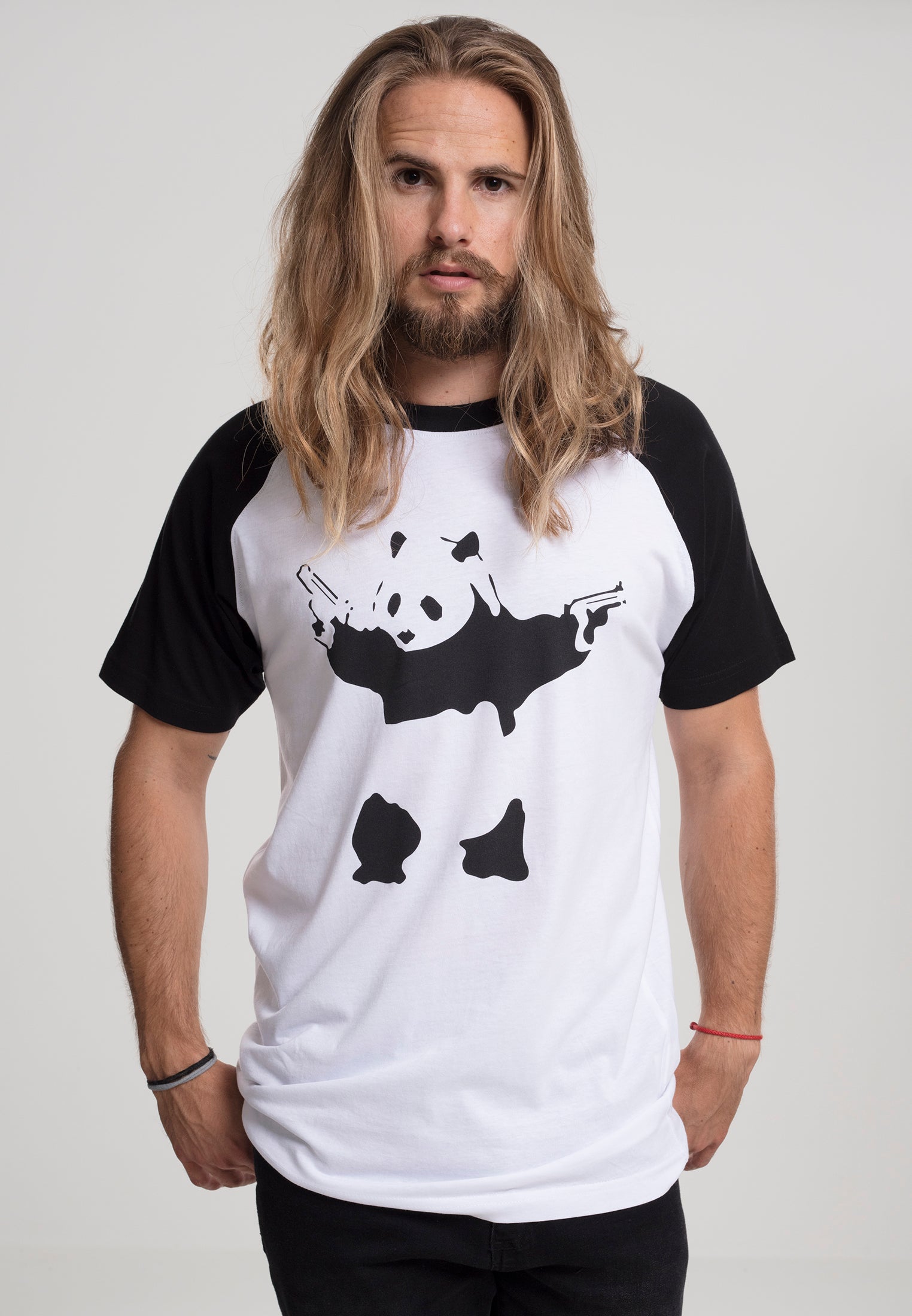 MC Banksy´s Graffiti Panda Raglan Tee