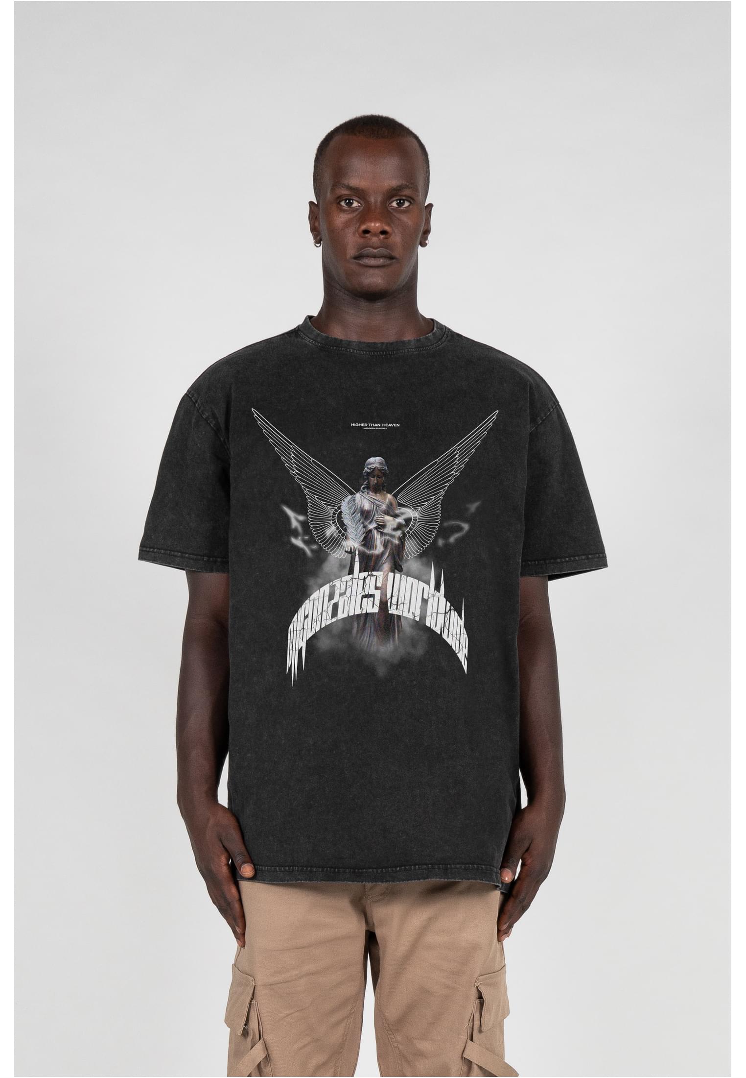 MJG HIGHER THAN HEAVEN V.1 Acid Washed Heavy Oversize Tee