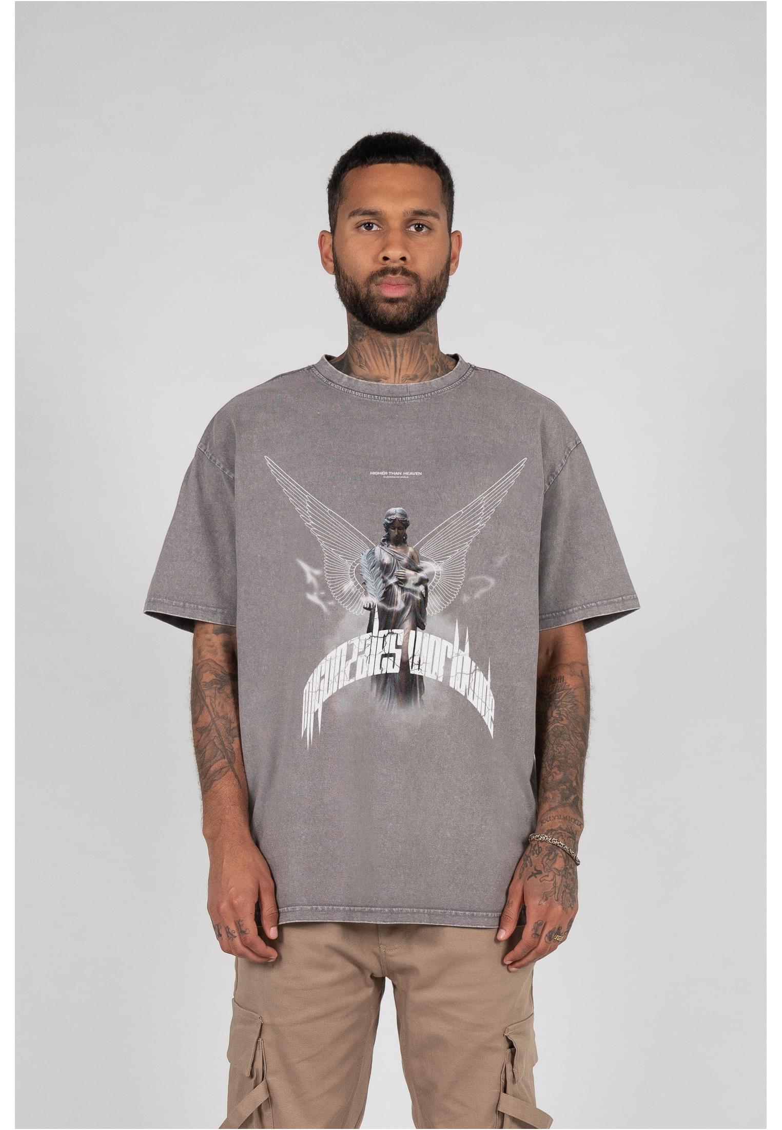 MJG HIGHER THAN HEAVEN V.1 Acid Washed Heavy Oversize Tee