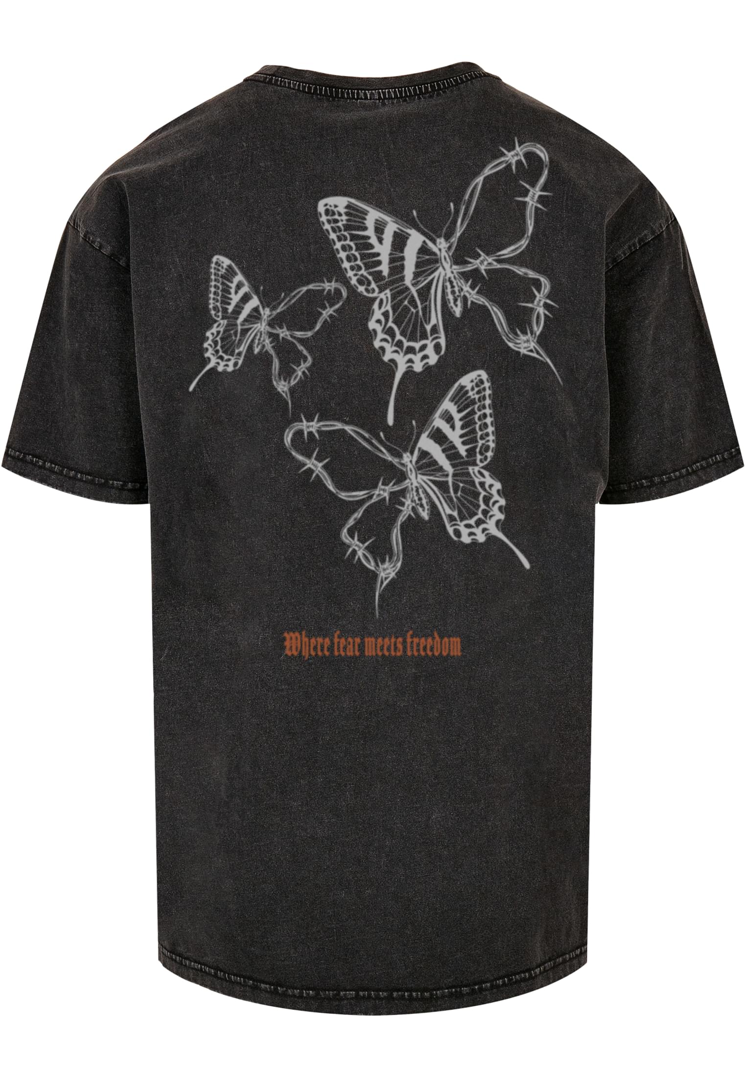MJG BARBED WINGS HEAVY ACID WASHED TEE
