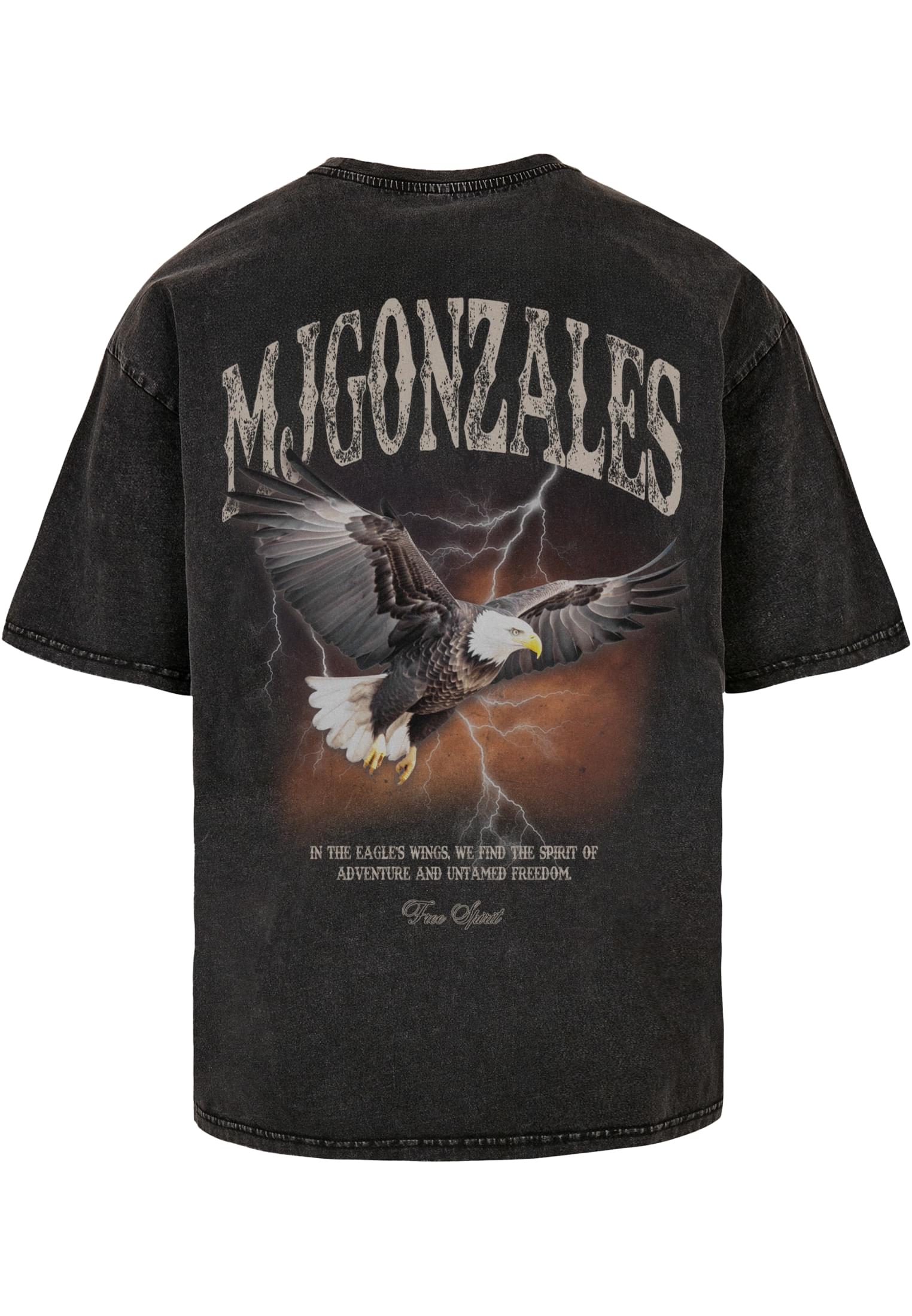 MJG Heavy Oversized Acid Wasehd Tee Wild Wings