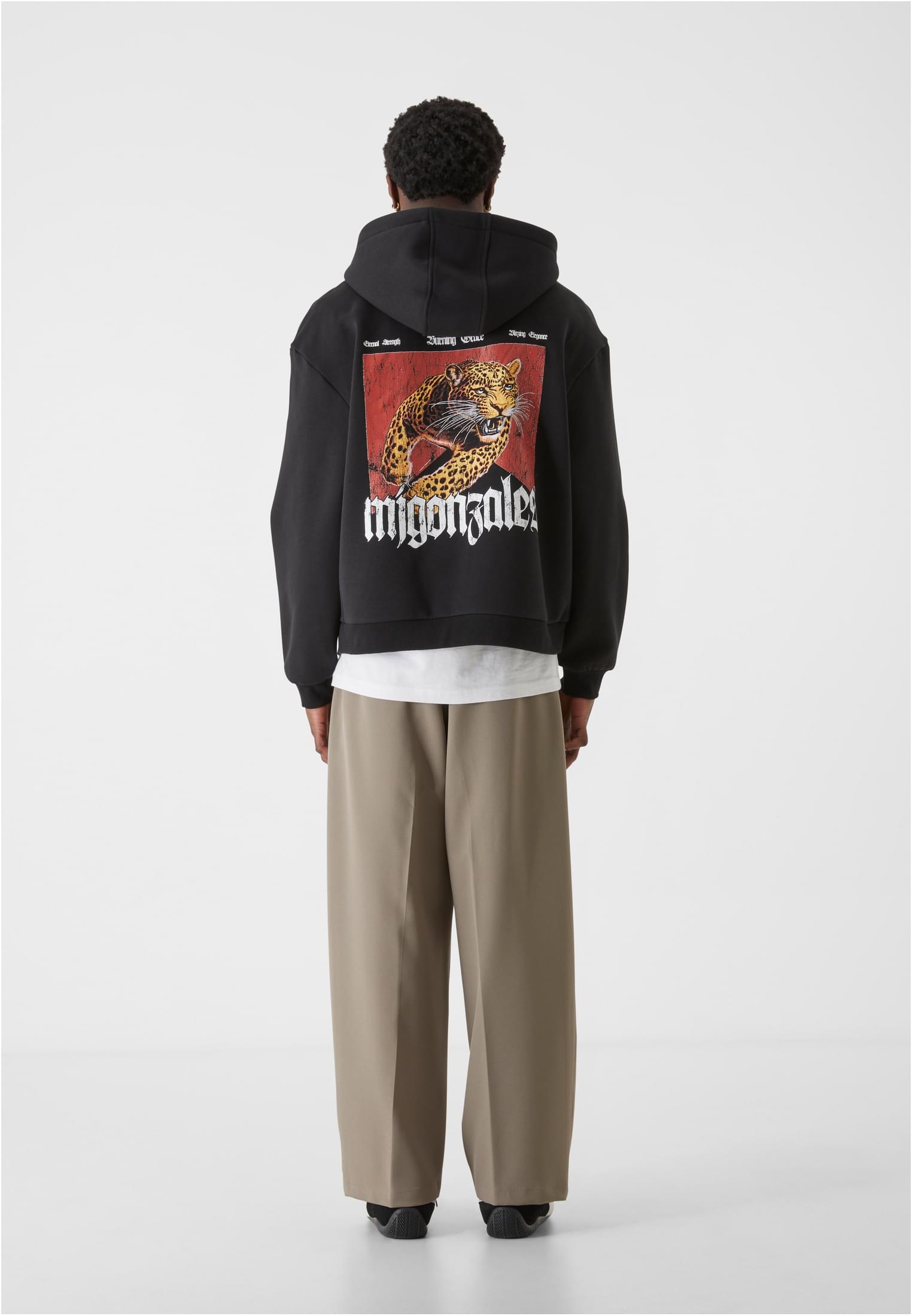 MJG Heavy Oversized Hoody Savage Leopard