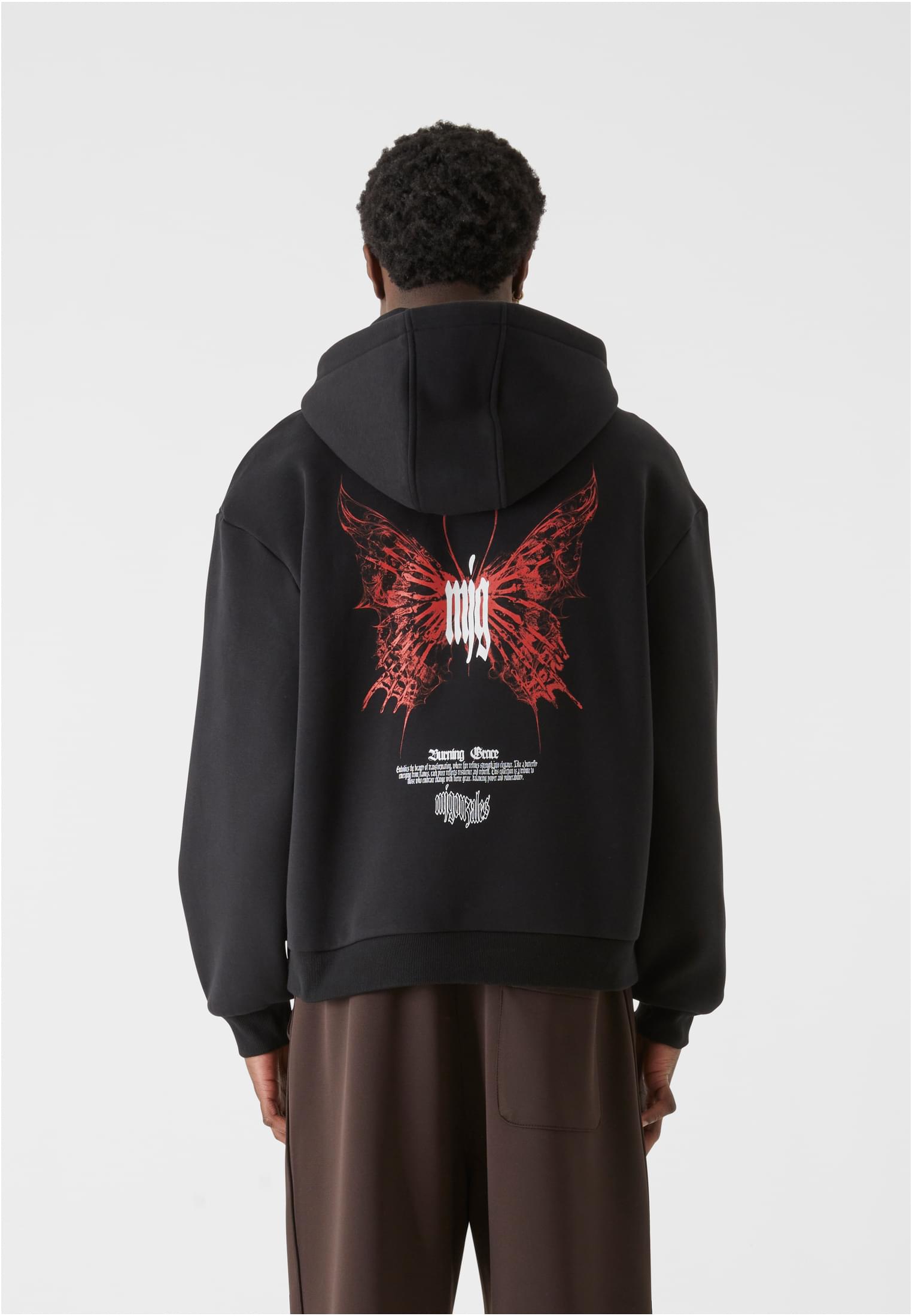 MJG Heavy Oversized Hoody Inferno Butterfly