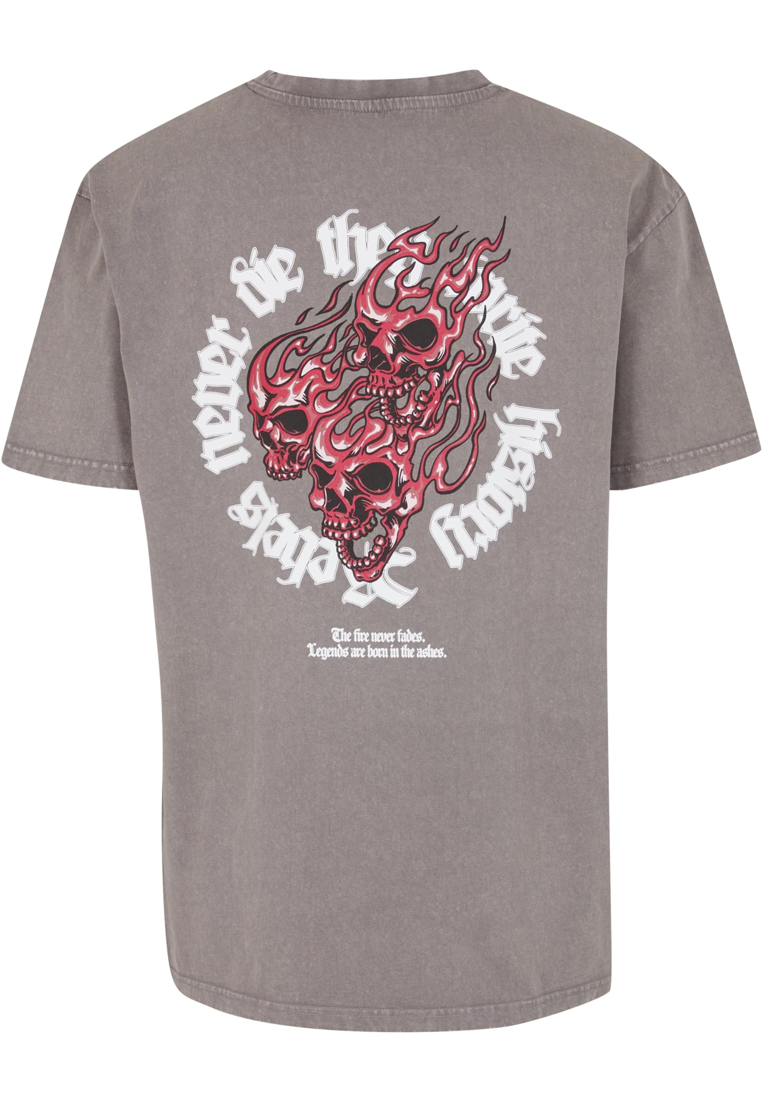 Heavy Oversized Acid Washed Tee Rebels Never Die