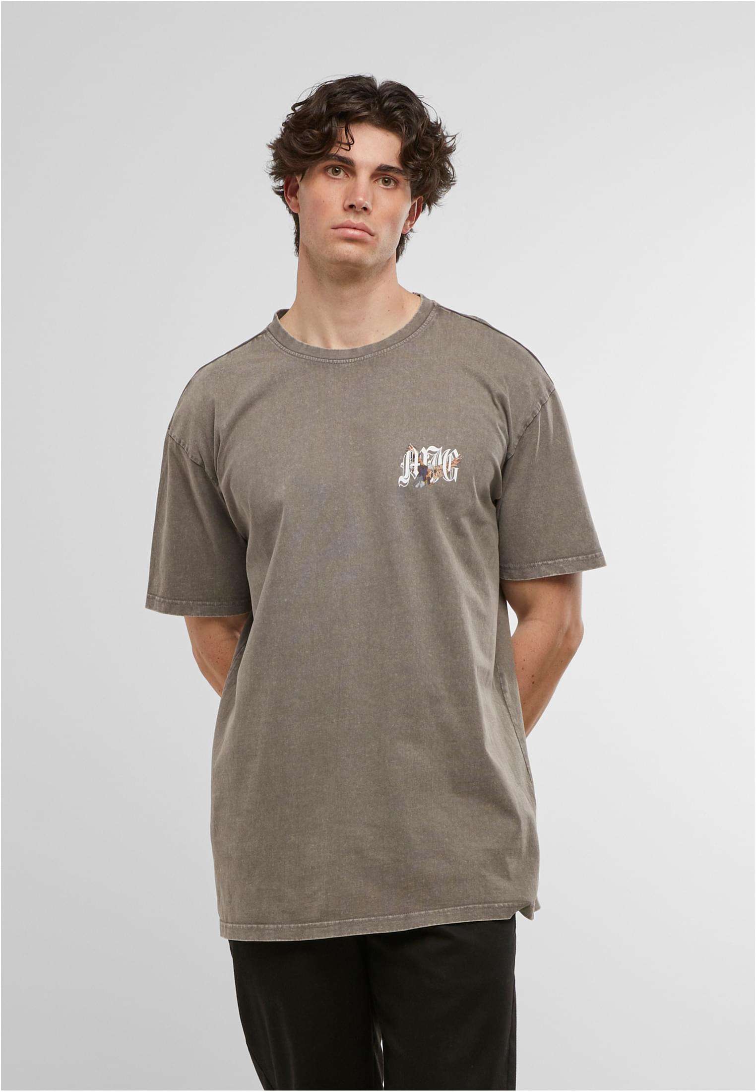 MJG Heavy Oversized Acid Washed Tee Lone Hunter