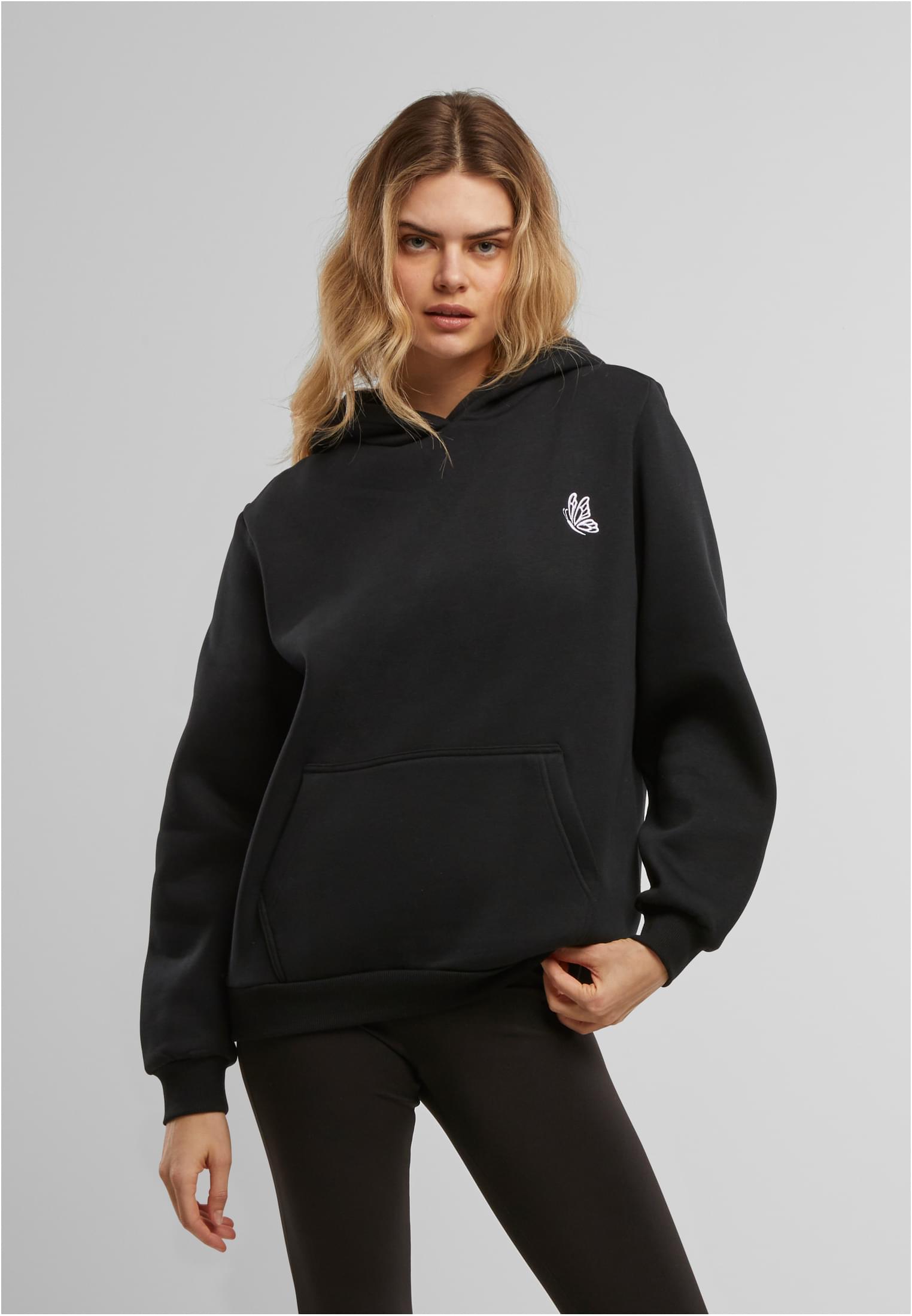 Felpa con cappuccio soffice MT Flying Butterfly EMB