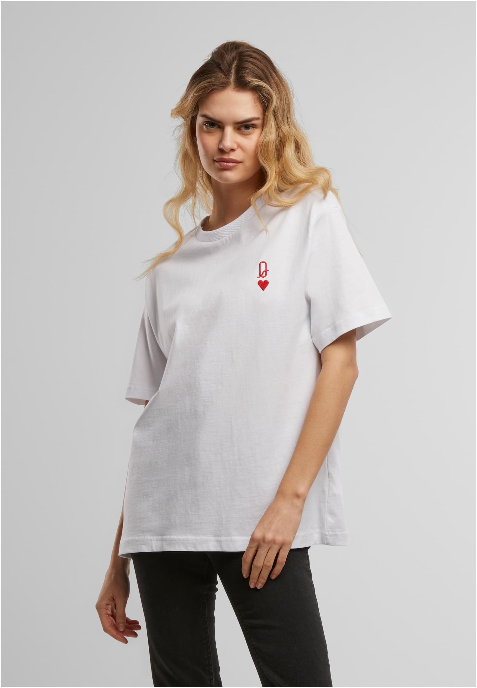 Maglietta Queen Card EMB bianca XXL