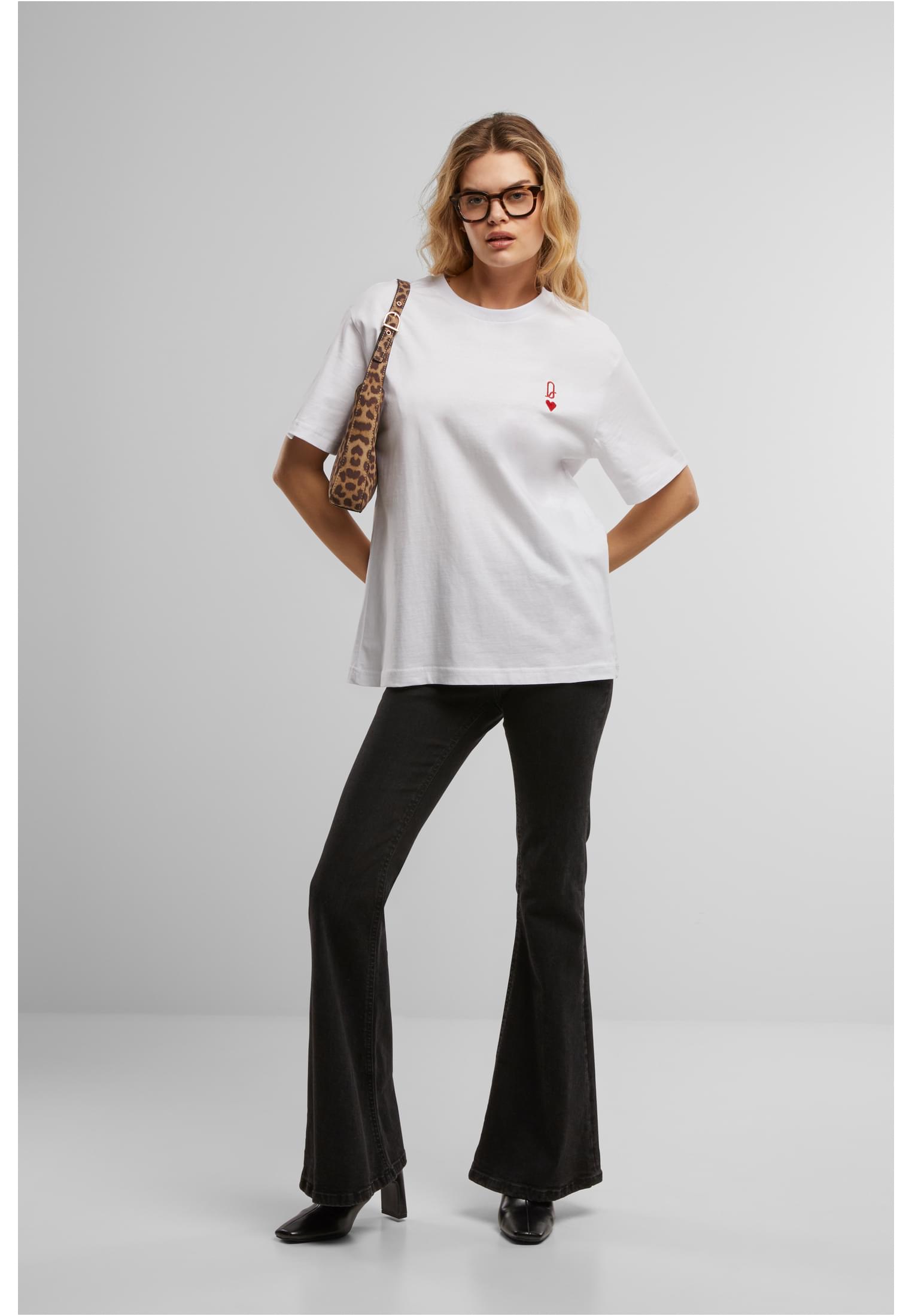 Maglietta Queen Card EMB bianca XXL