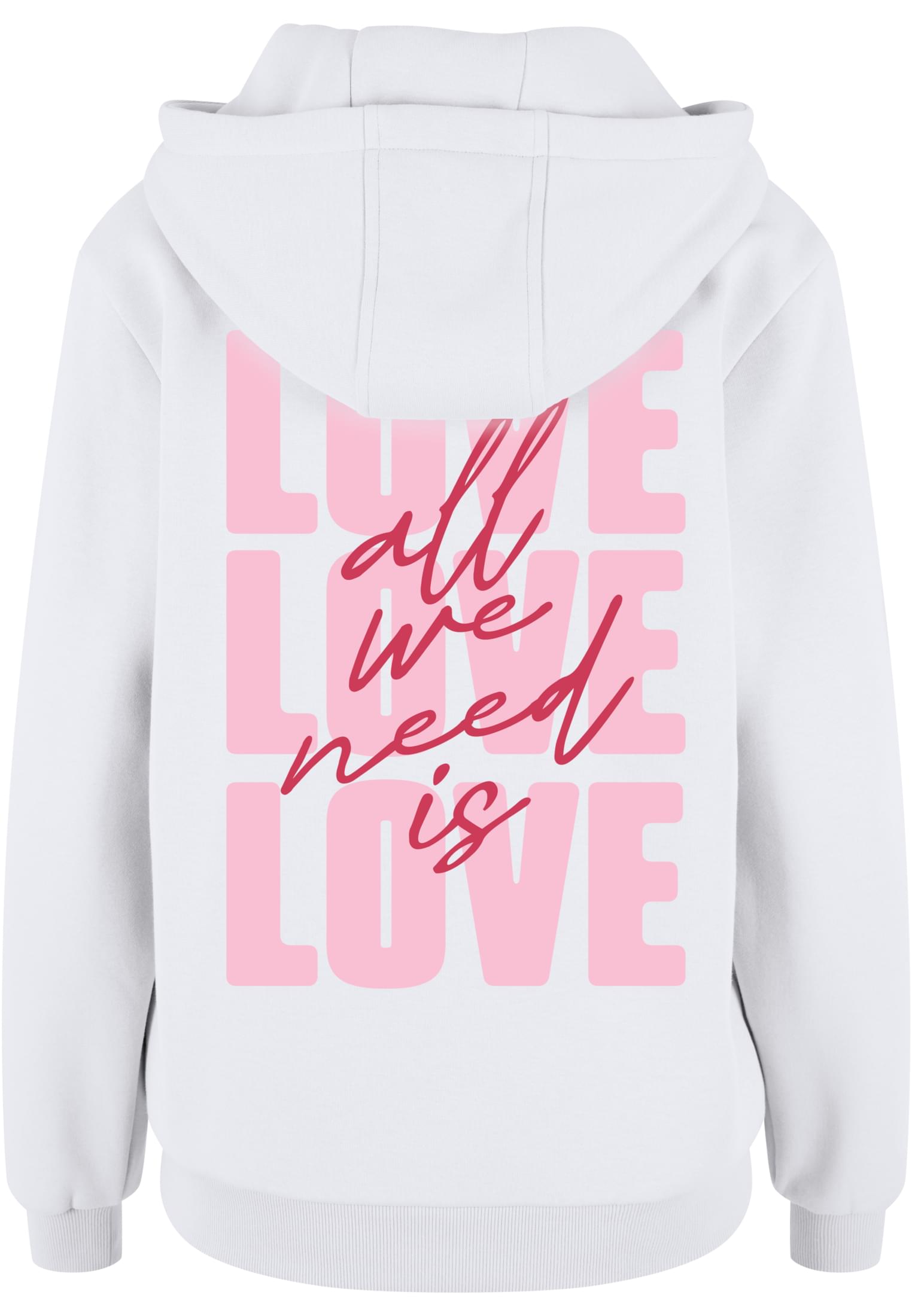 MT All We Need Is Love Ladies Fluffy Hoody