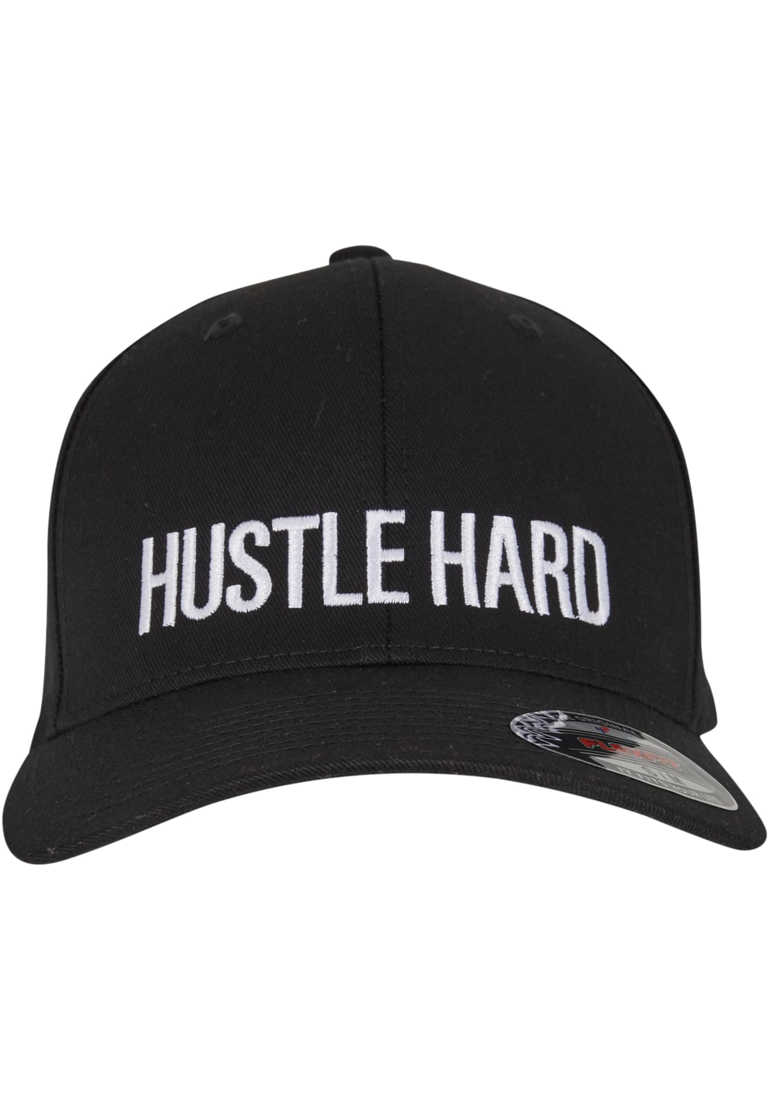 Cappellino Flexfit Hustle Wording nero S/M