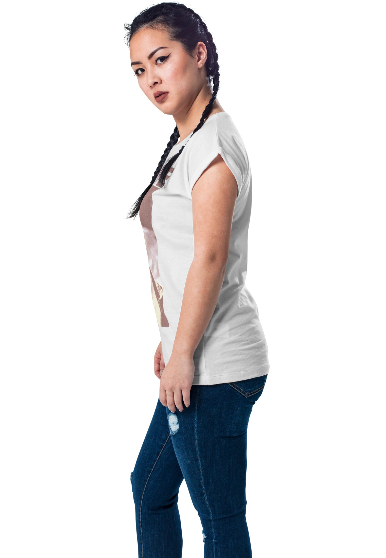 Maglietta da donna David Bowie bianca XXL