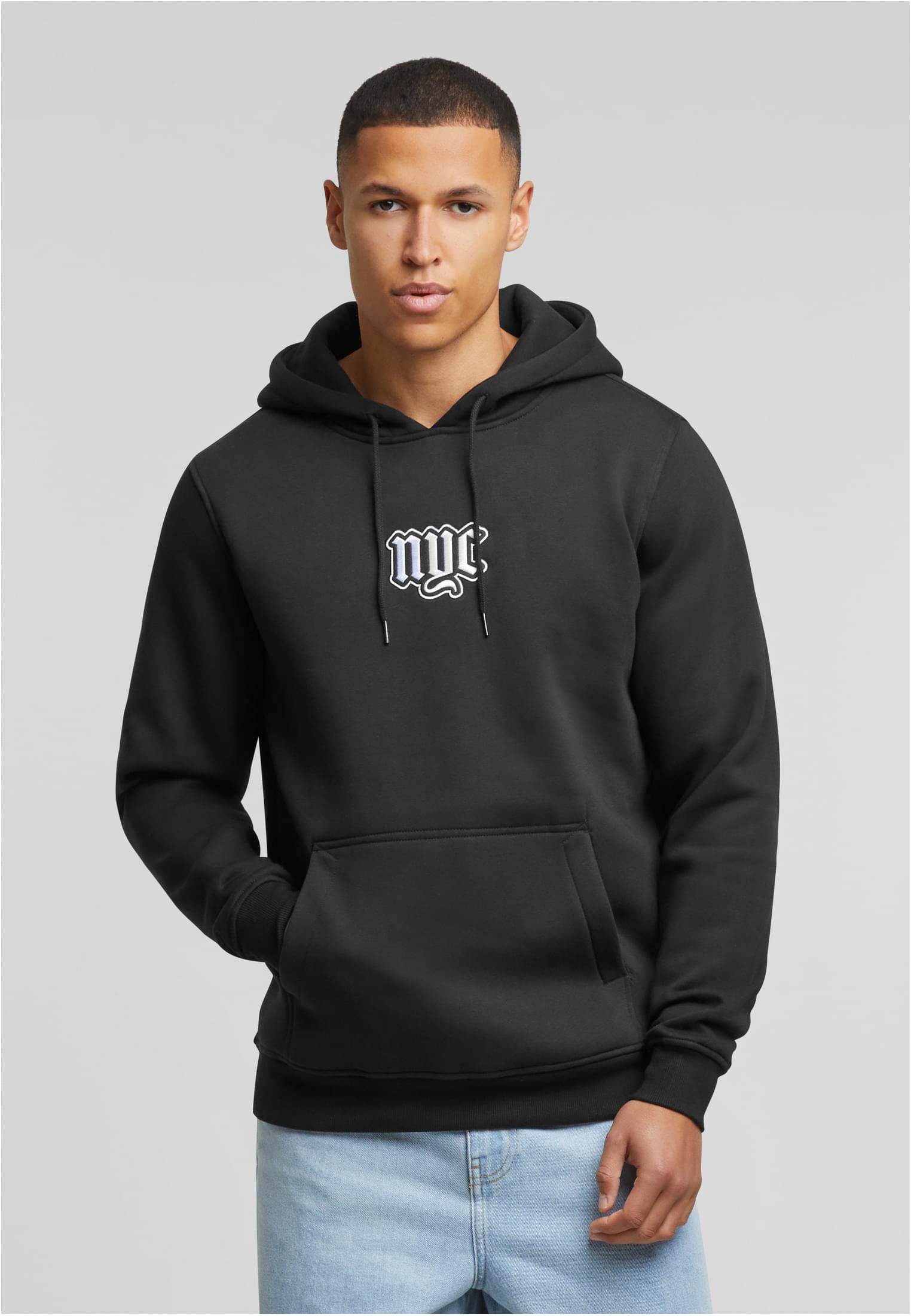 MT NYC Old English Wording Patch Hoody