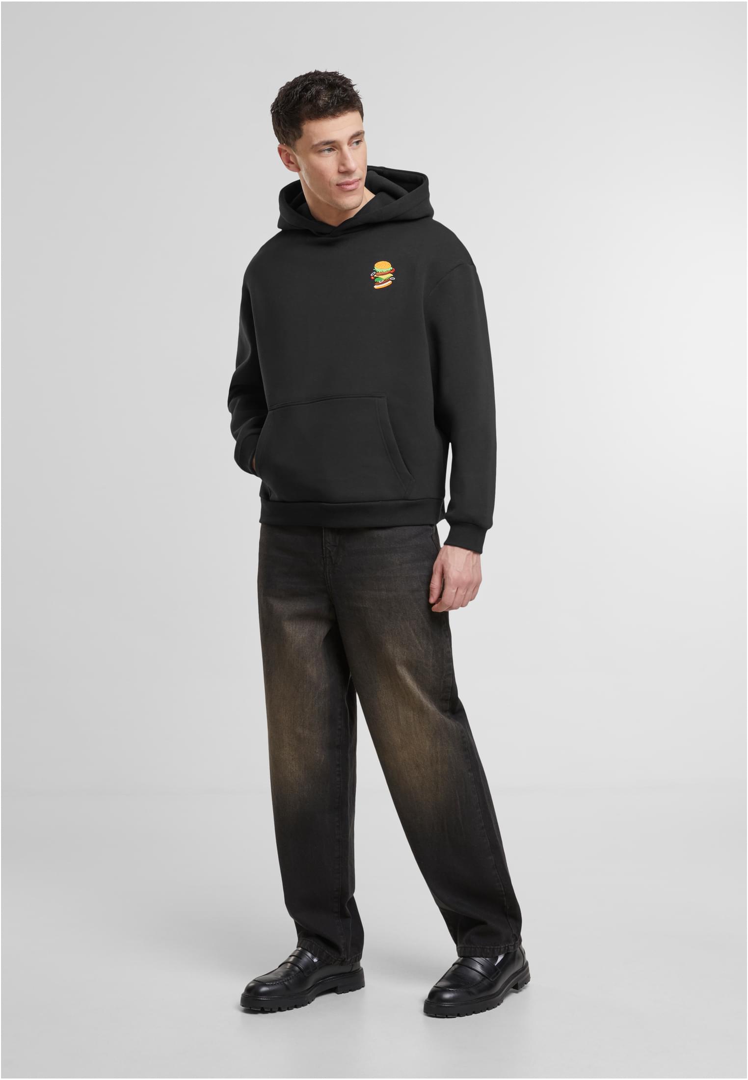 Felpa con cappuccio soffice MT Burger EMB