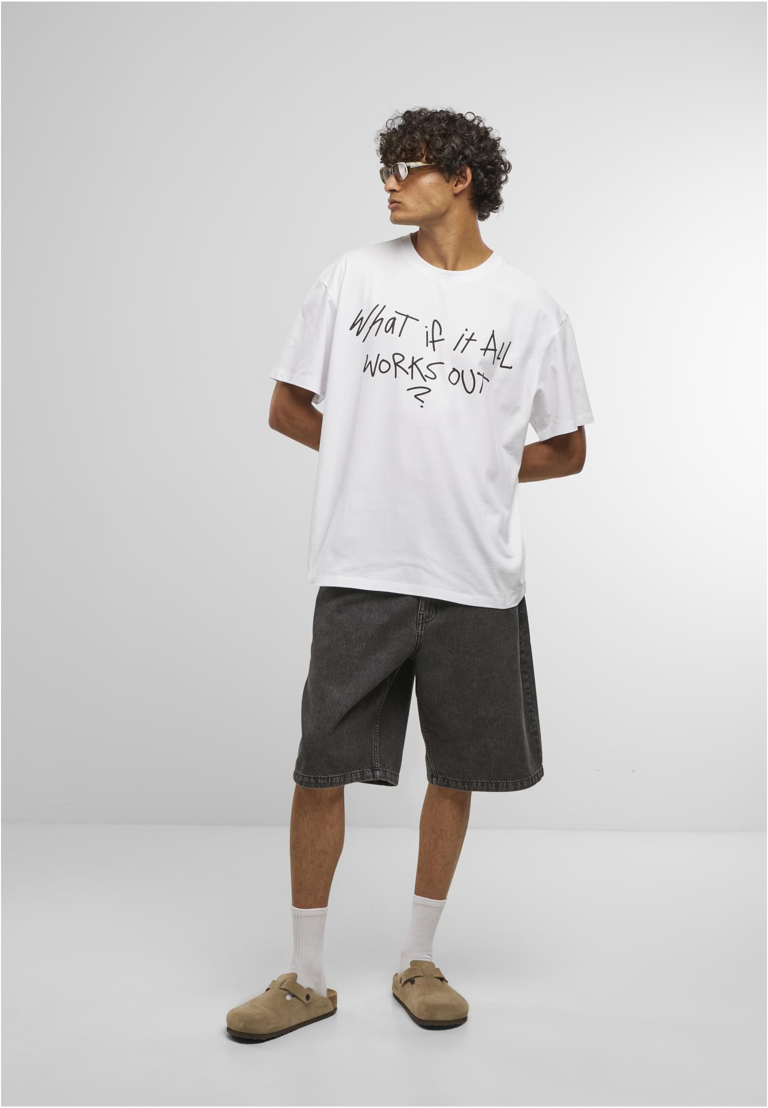 MT It All Works Out Wording Oversize Tee