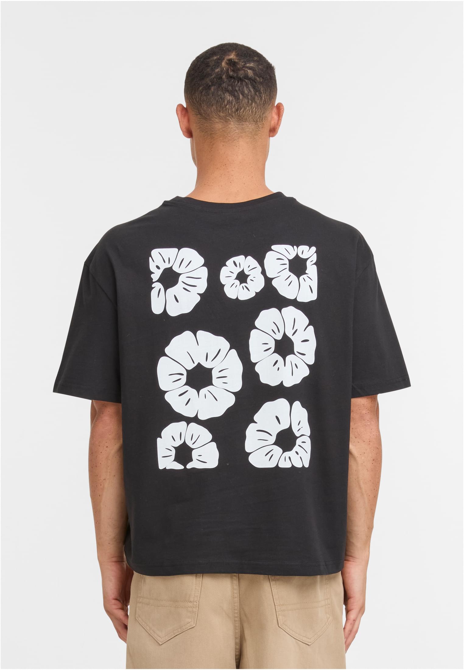 MT Bold Flowers Cropped Oversize Tee