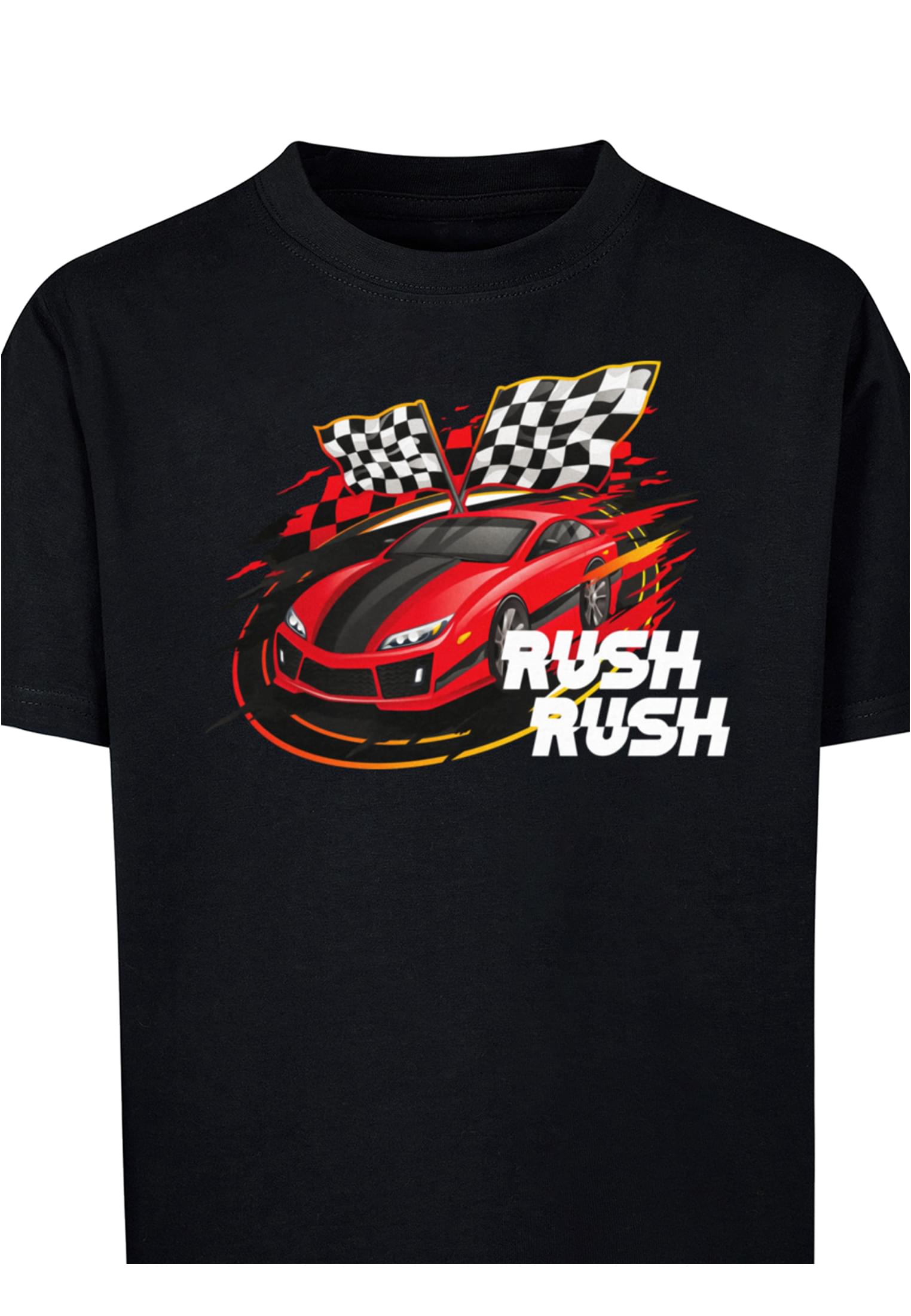Dětské auto závodní tričko černé 158/164
