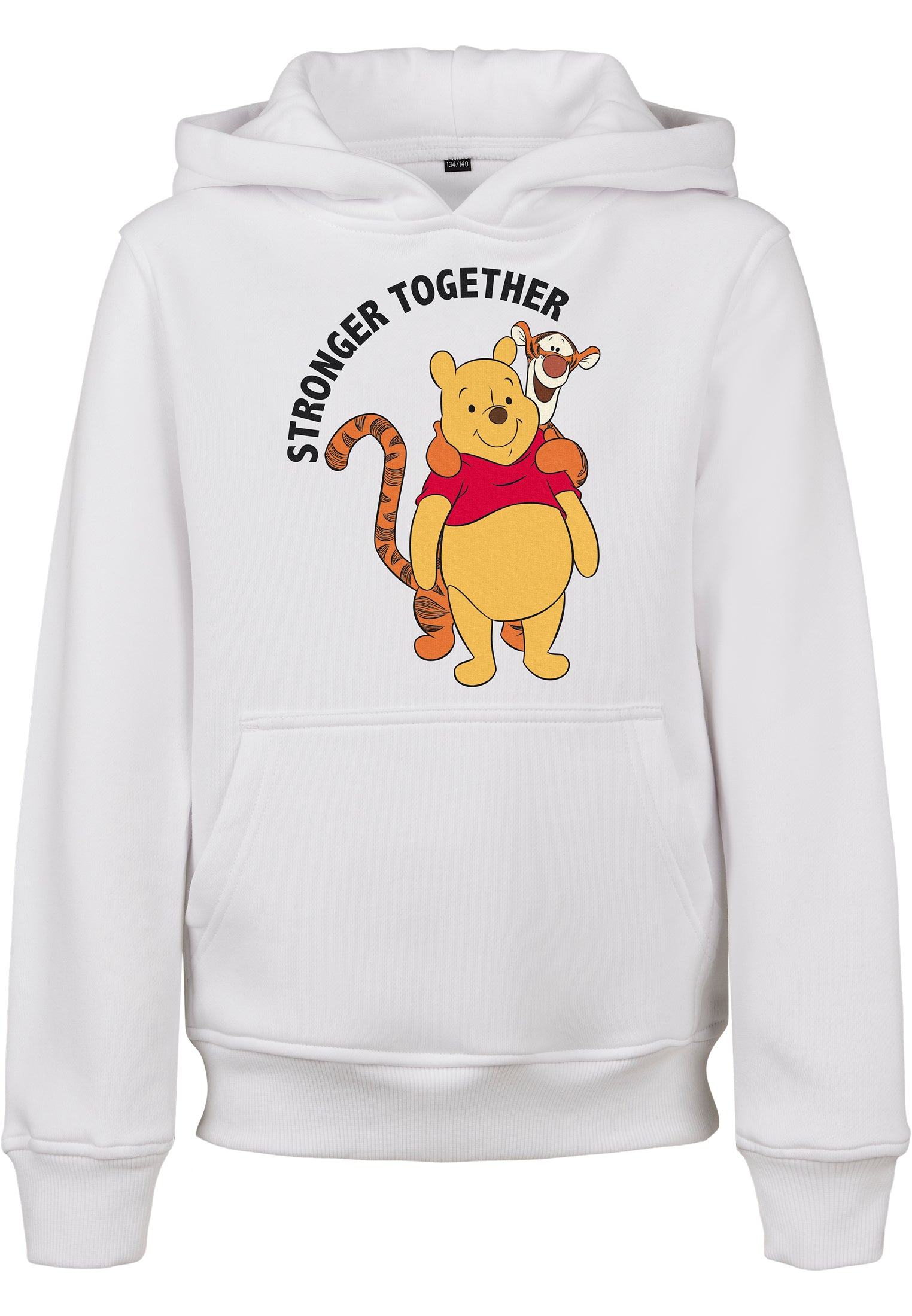 Felpa con cappuccio bambini Stronger Together bianca 158/164