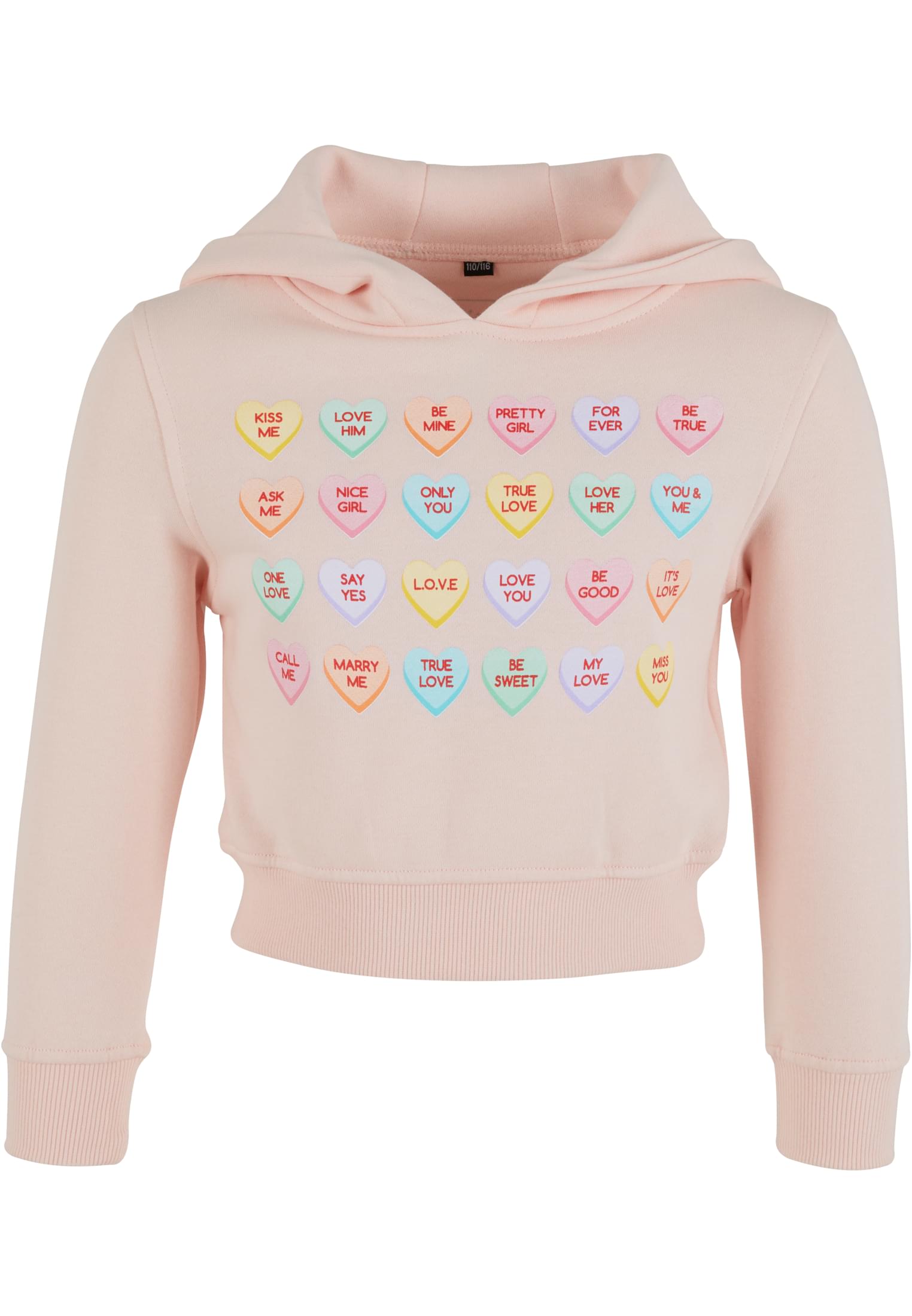 Felpa con cappuccio corta MT Kids Sweet Heart Candy