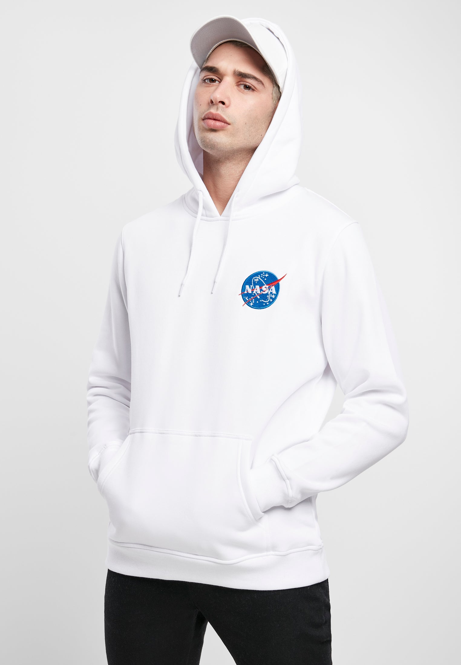 MT NASA Insignia Logo EMB Hoody - workoutbrands.com
