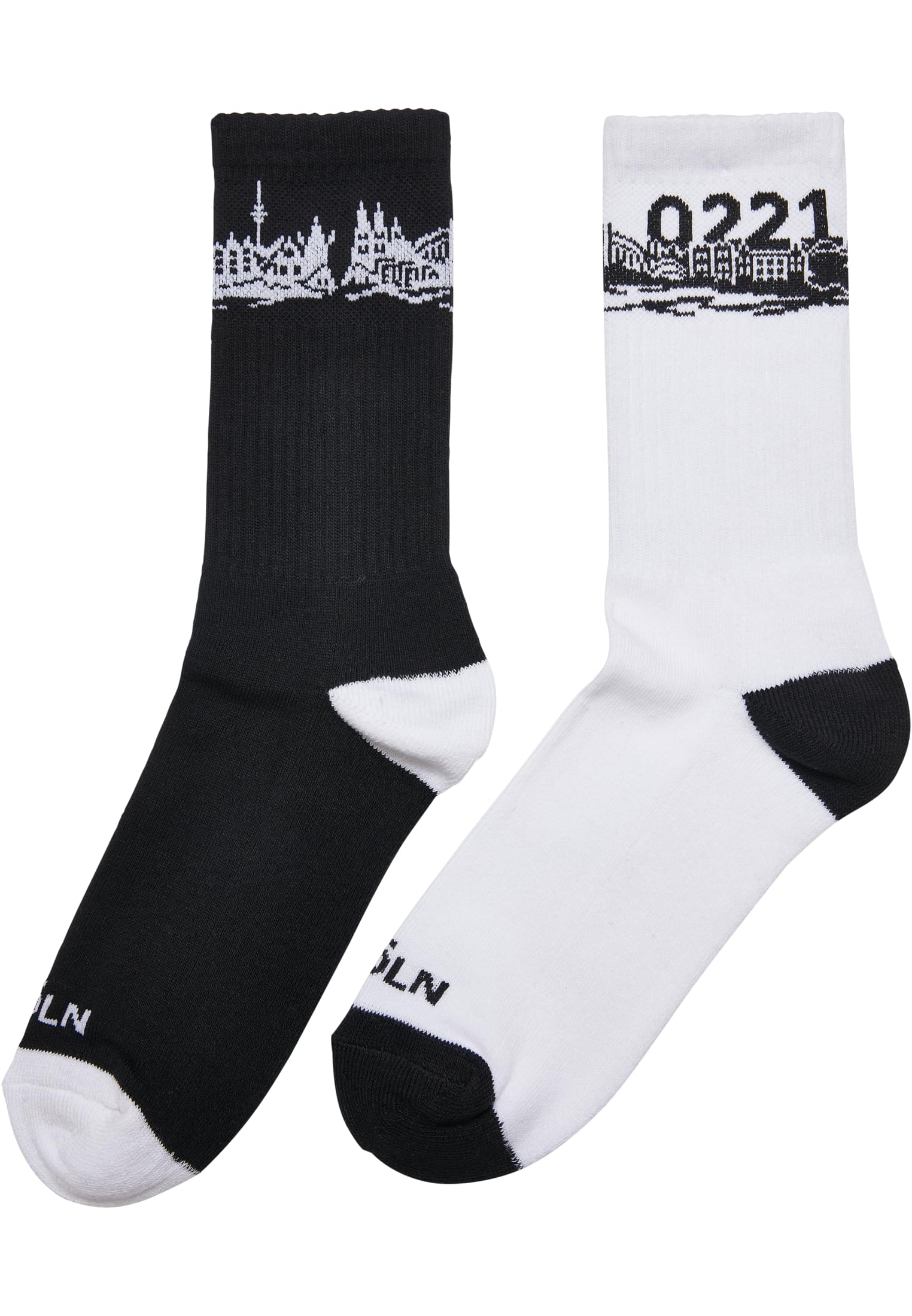 Major City 0221 Socks 2-Pack black/white 35-38 - workoutbrands.com