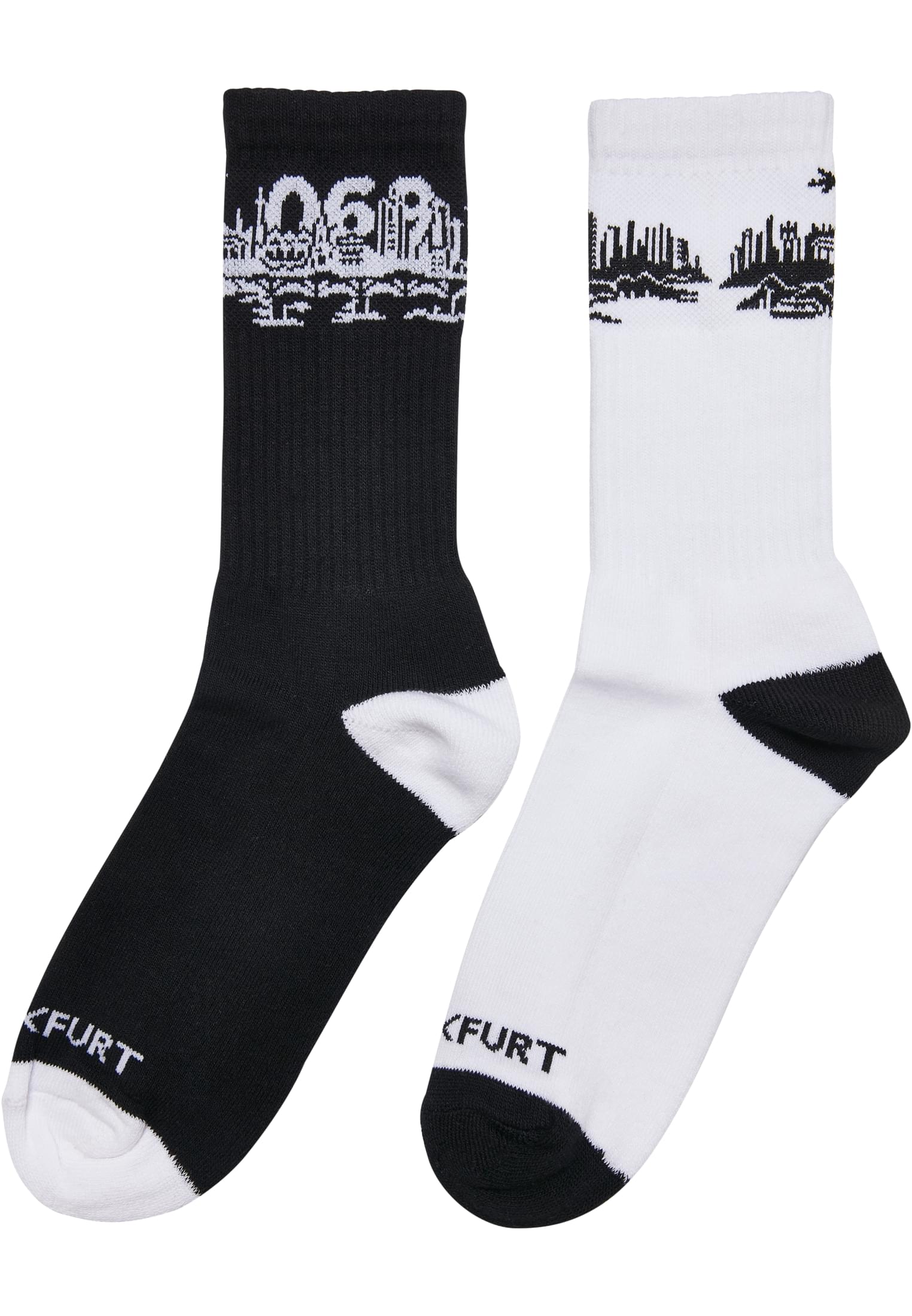 Major City 069 Socks 2-Pack black/white 35-38 - workoutbrands.com