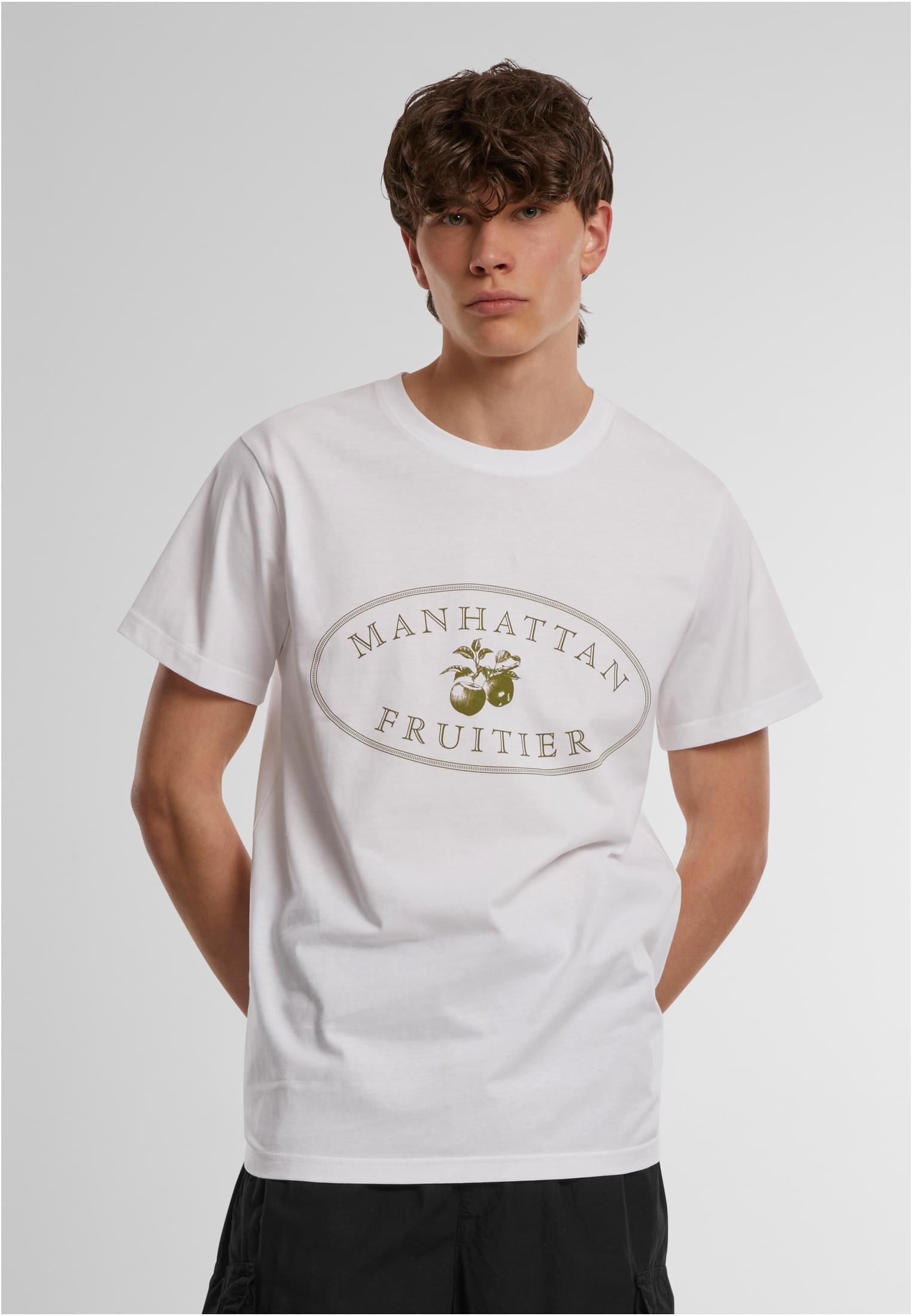 Manhattain Fruiter Tee white XXL - workoutbrands.com