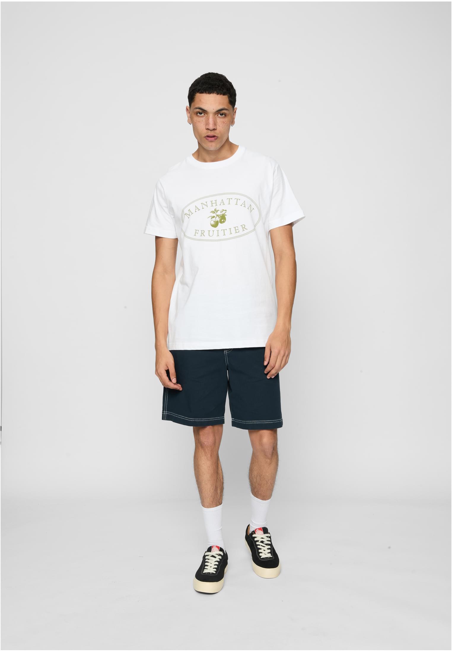 Manhattain Fruiter Tee white XXL - workoutbrands.com