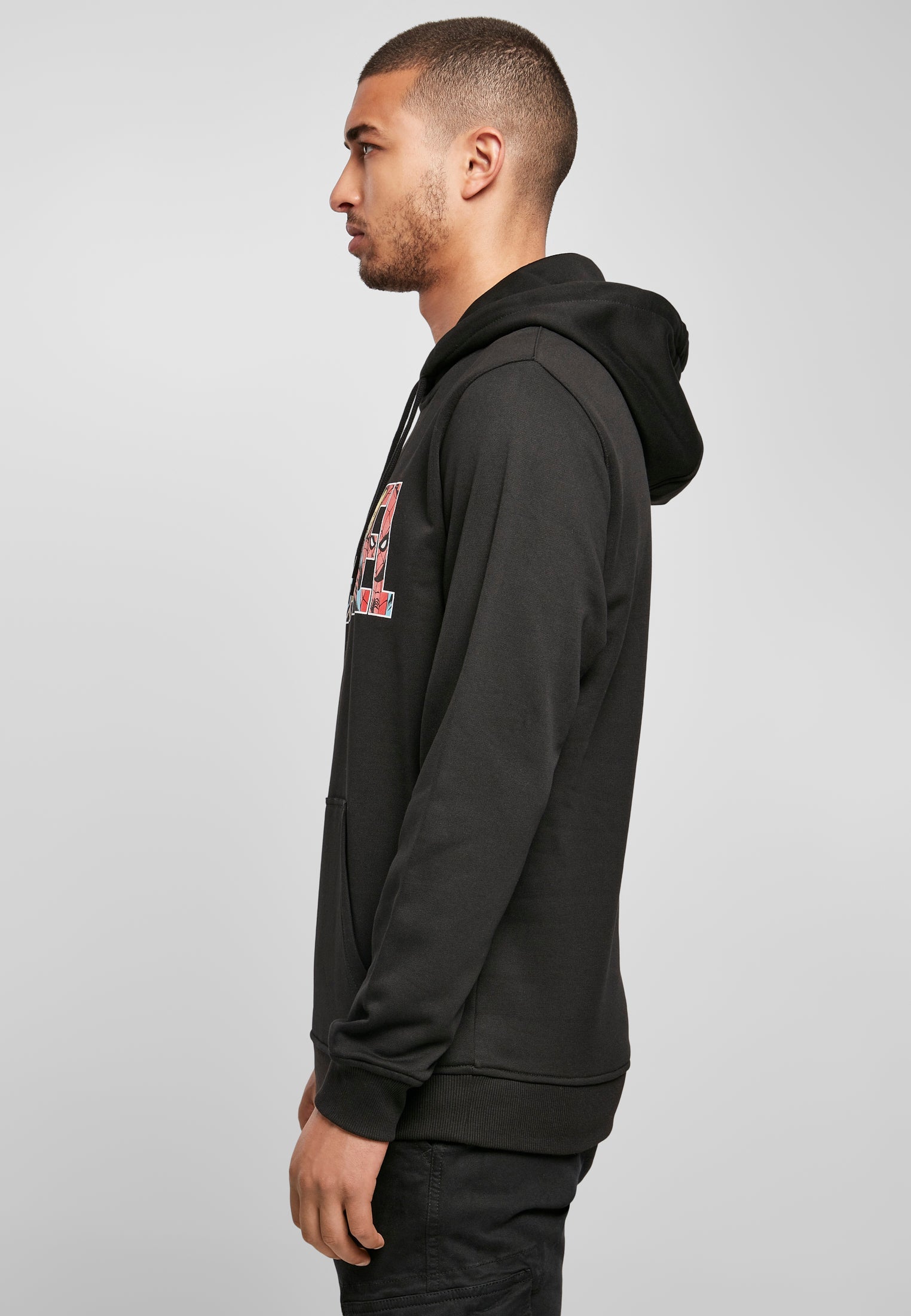 Marvel Logo Character Hoody black XXL - workoutbrands.com