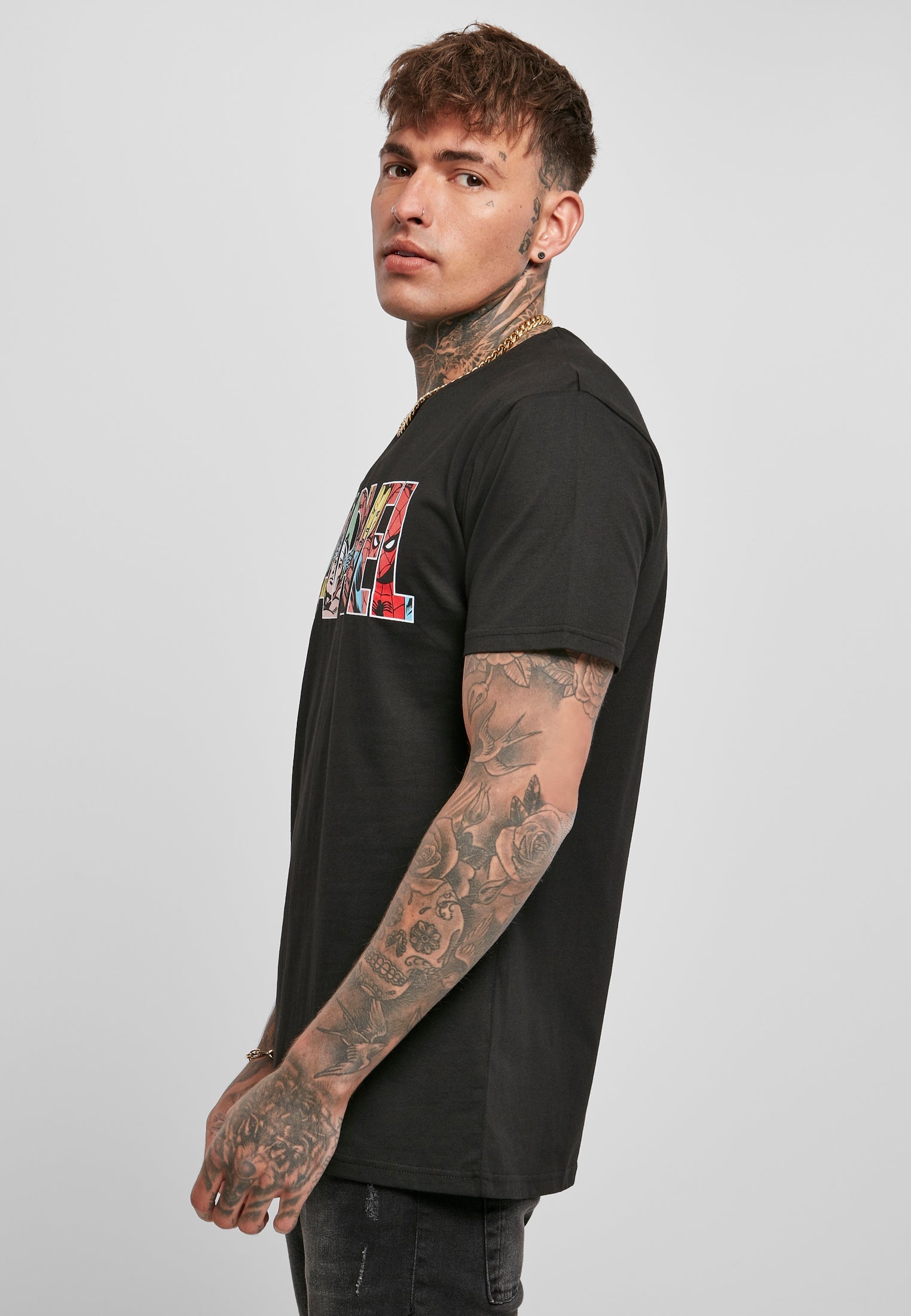 Marvel Logo Character Tee white XXL - workoutbrands.com