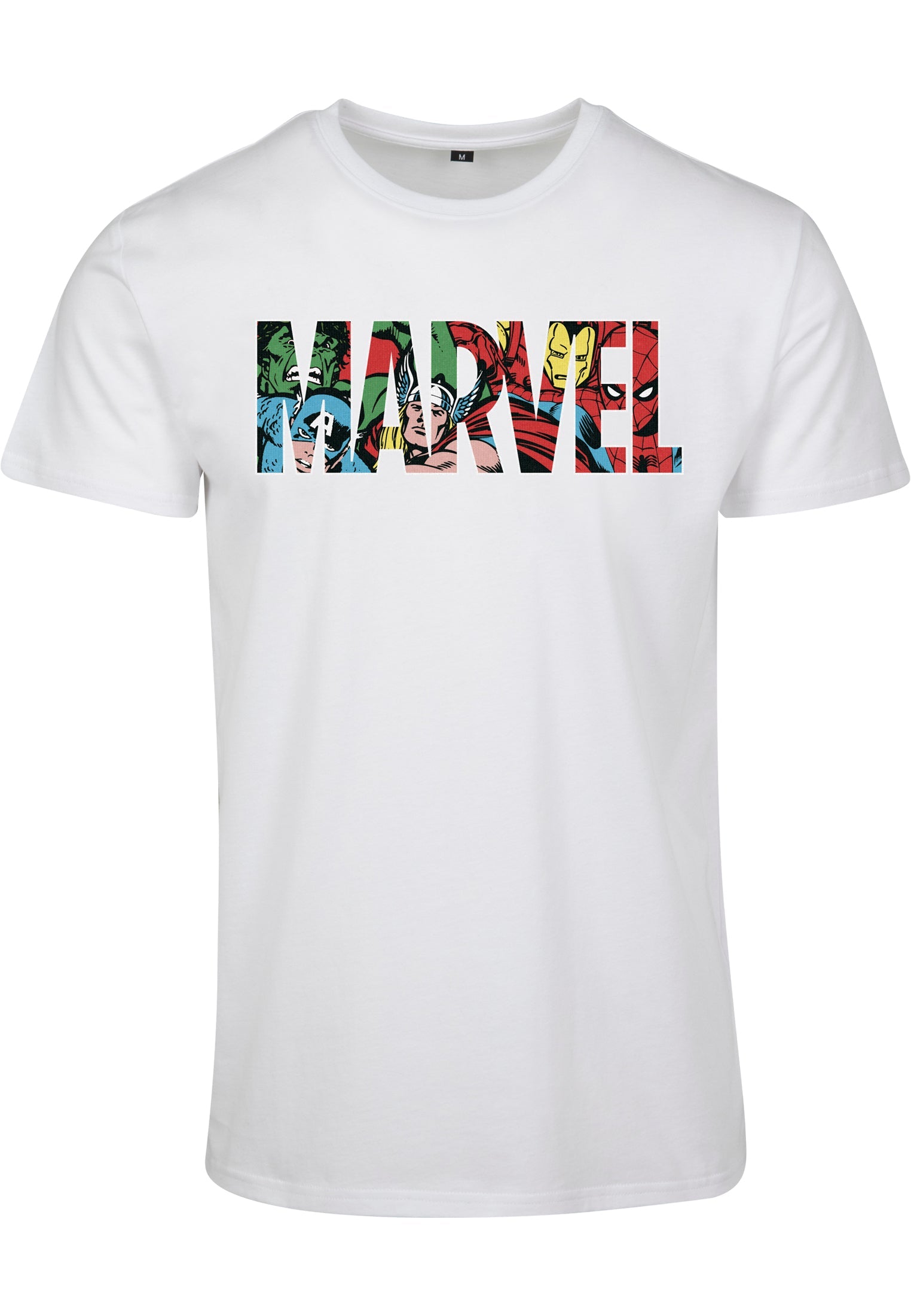 Marvel Logo Character Tee white XXL - workoutbrands.com