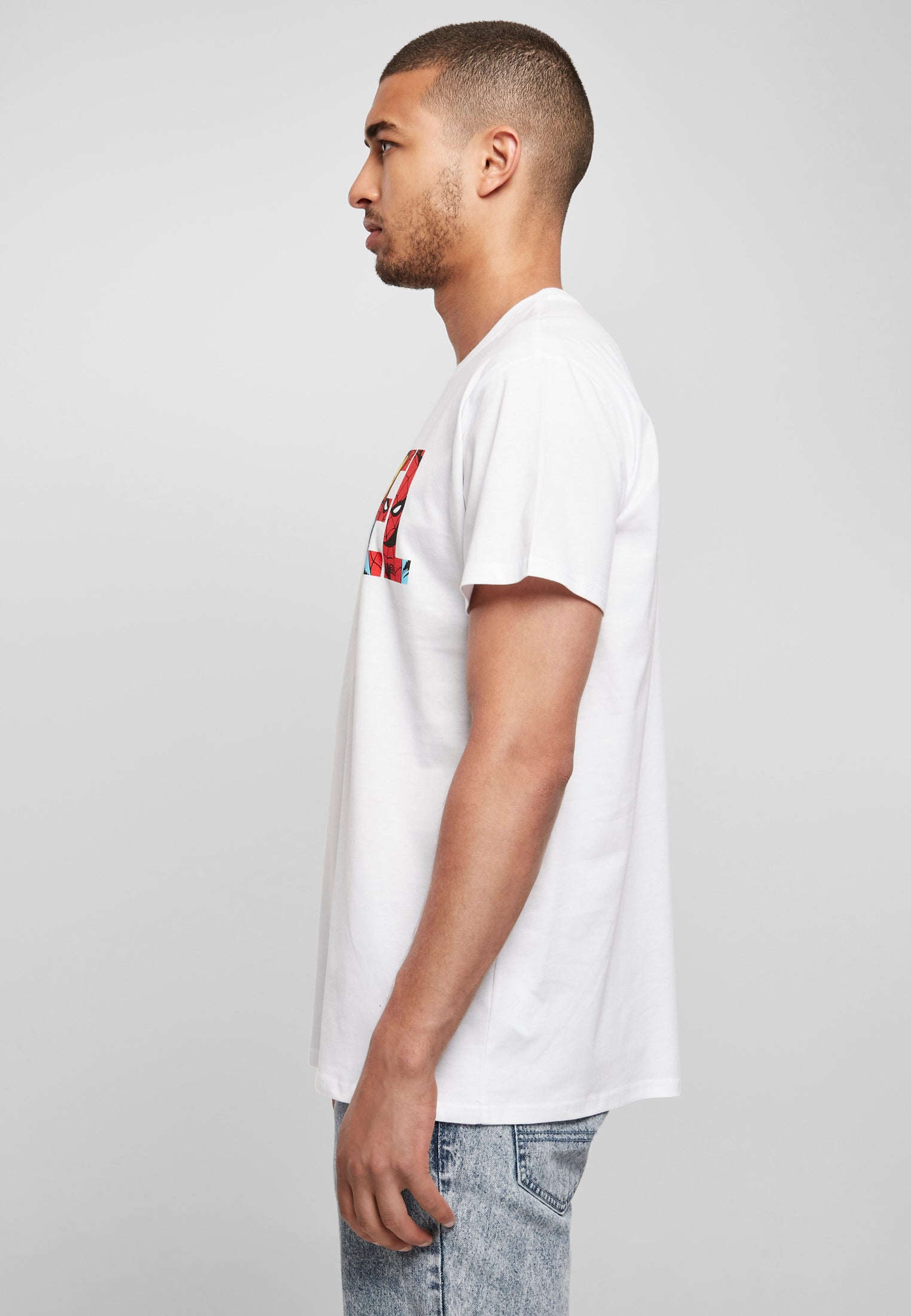 Marvel Logo Character Tee white XXL - workoutbrands.com