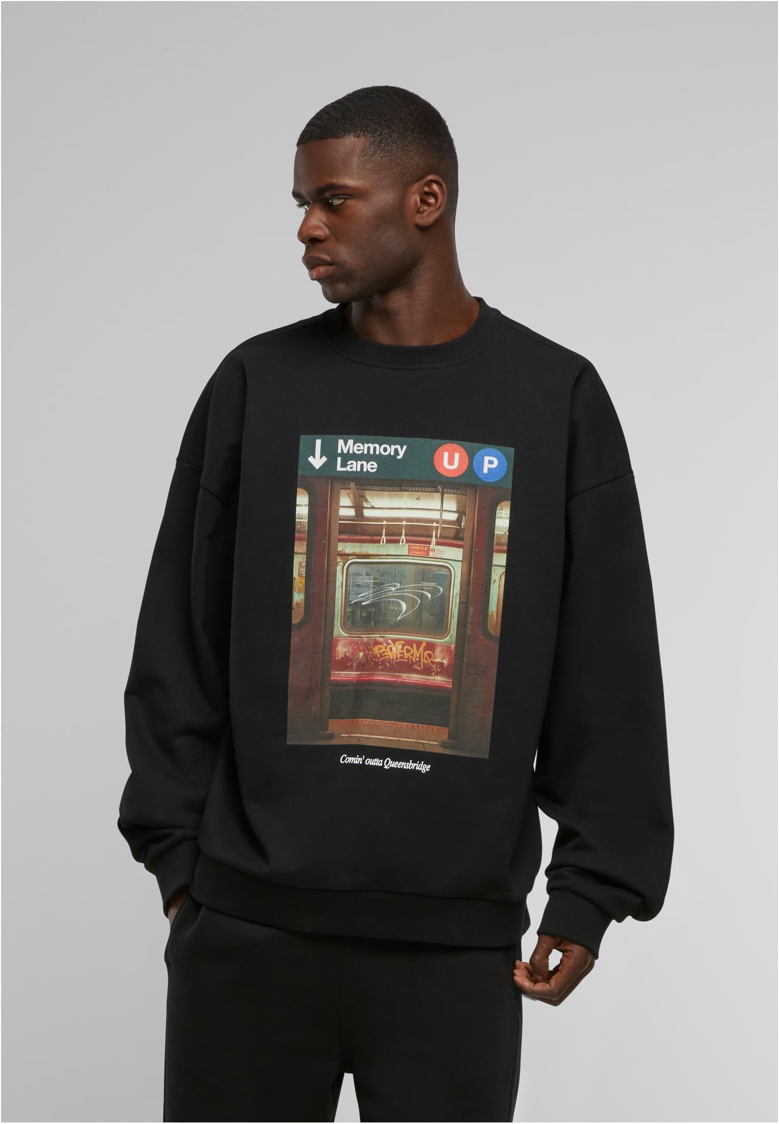 Memory Lane Oversize Crewneck black XXL - workoutbrands.com