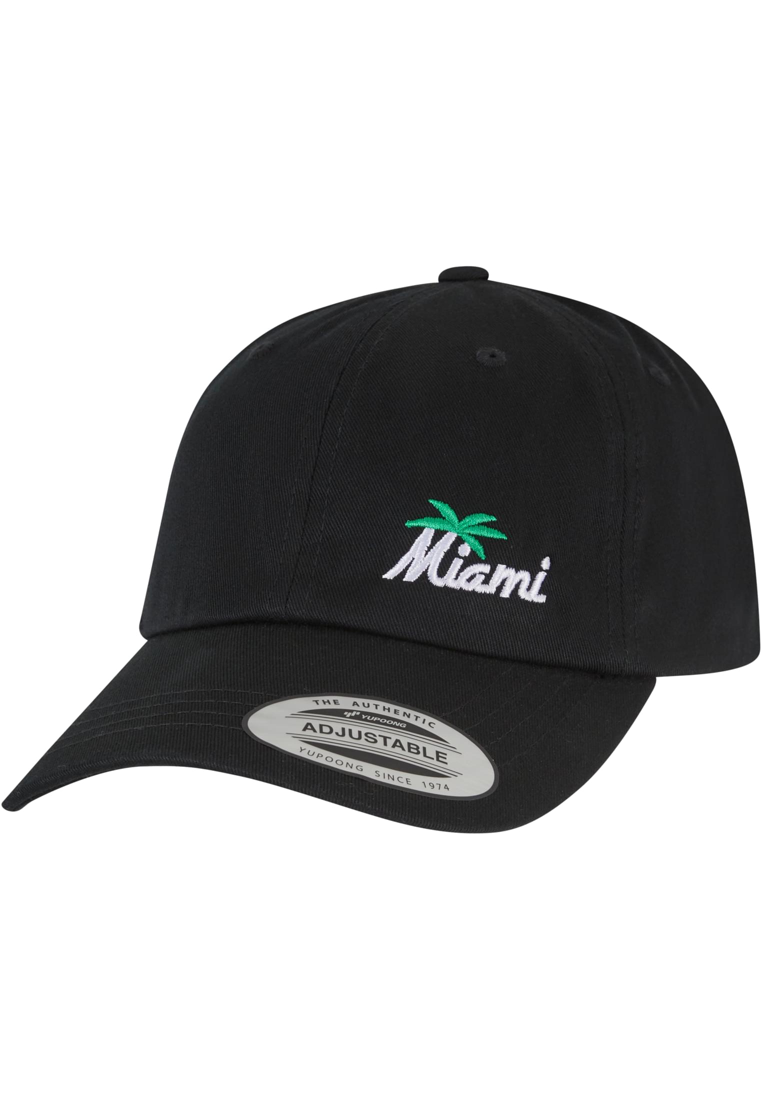 Miami Palm Tree Dad Cap black one size - workoutbrands.com