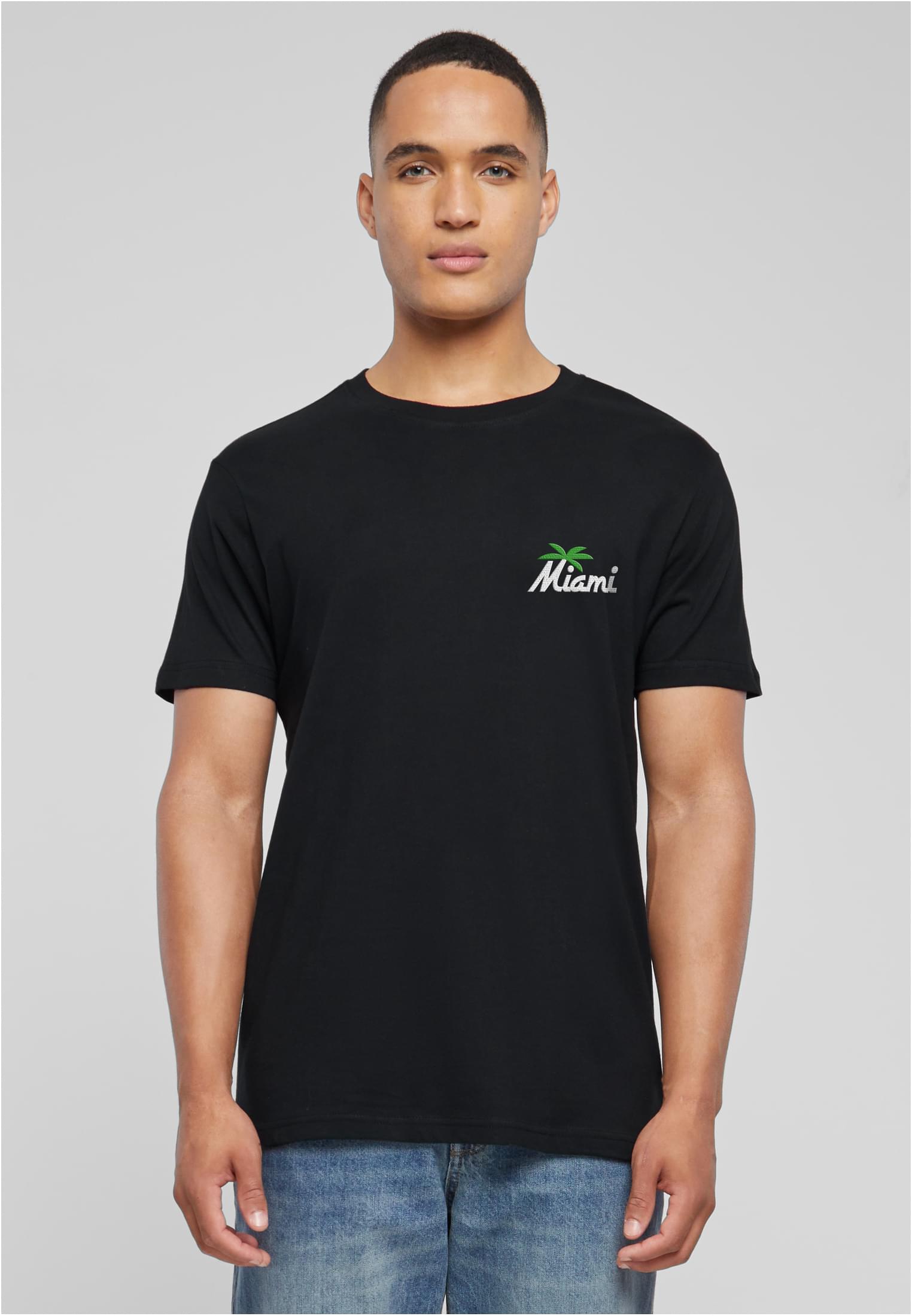 Miami Palm Tree EMB Tee black XXL - workoutbrands.com